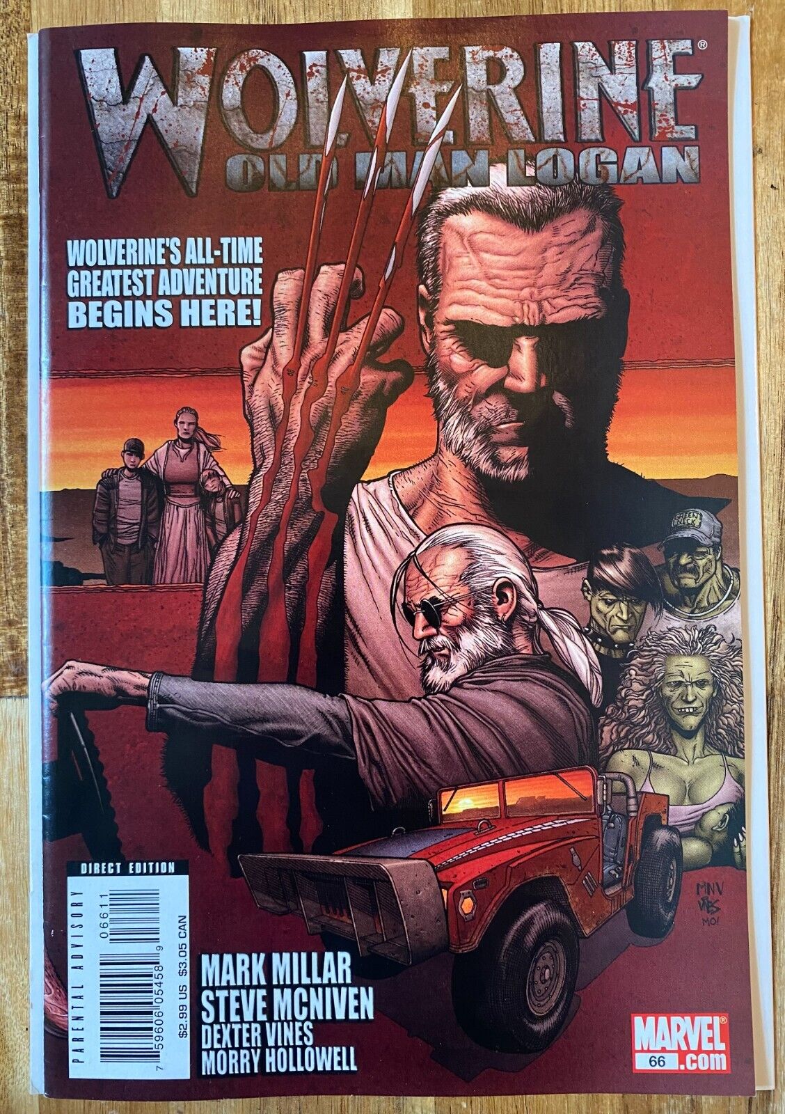 Wolverine #66 - 1st OLD MAN LOGAN & HAWKEYE - MARK MILLAR Story 