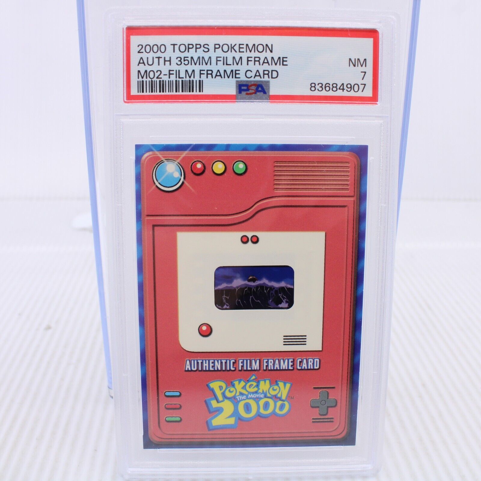 A7 Topps Pokemon Auth 35MM Film Frame Card NM PSA 7