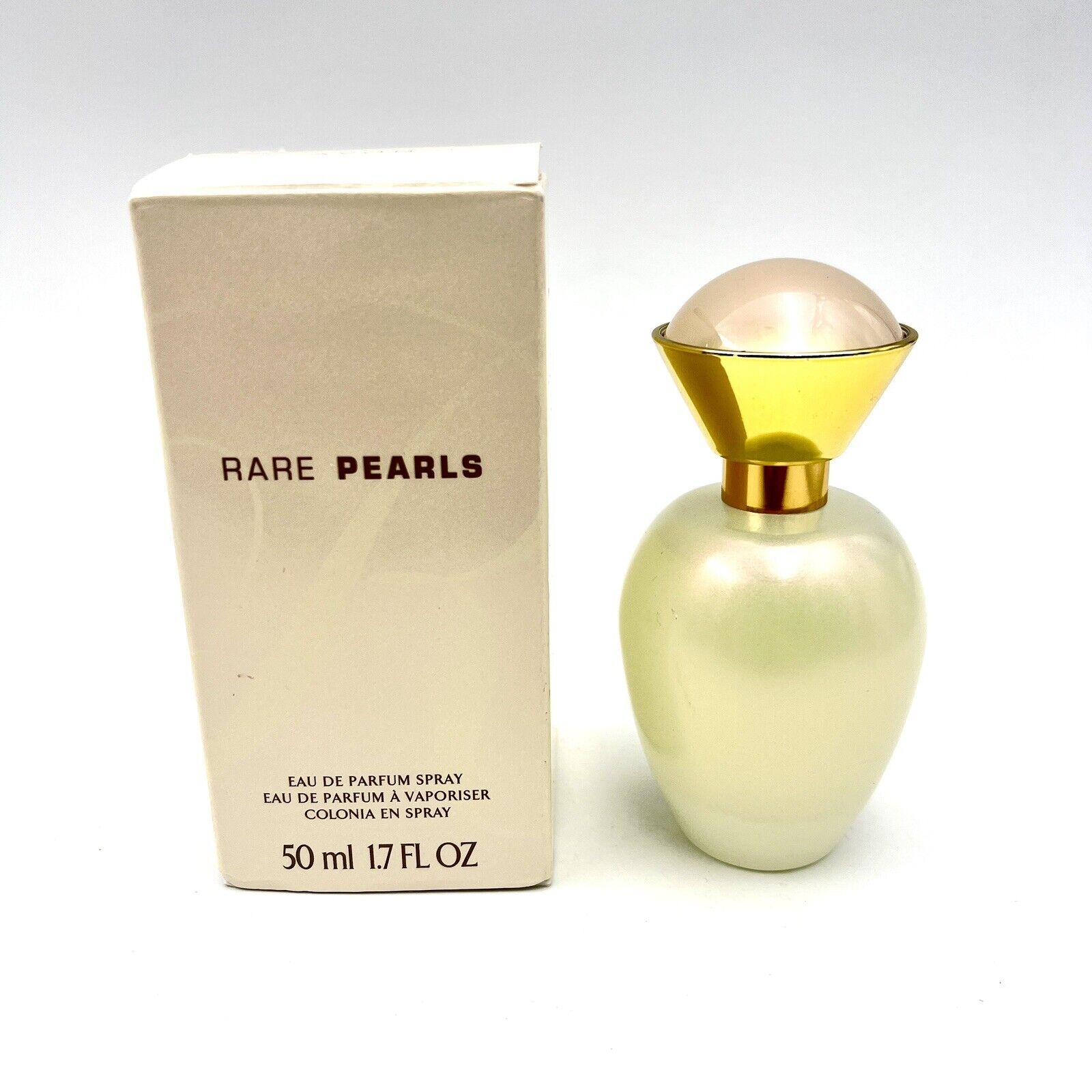 Avon RARE PEARLS 1.7 oz Eau de Parfum VINTAGE Original Pearl Top Perfume