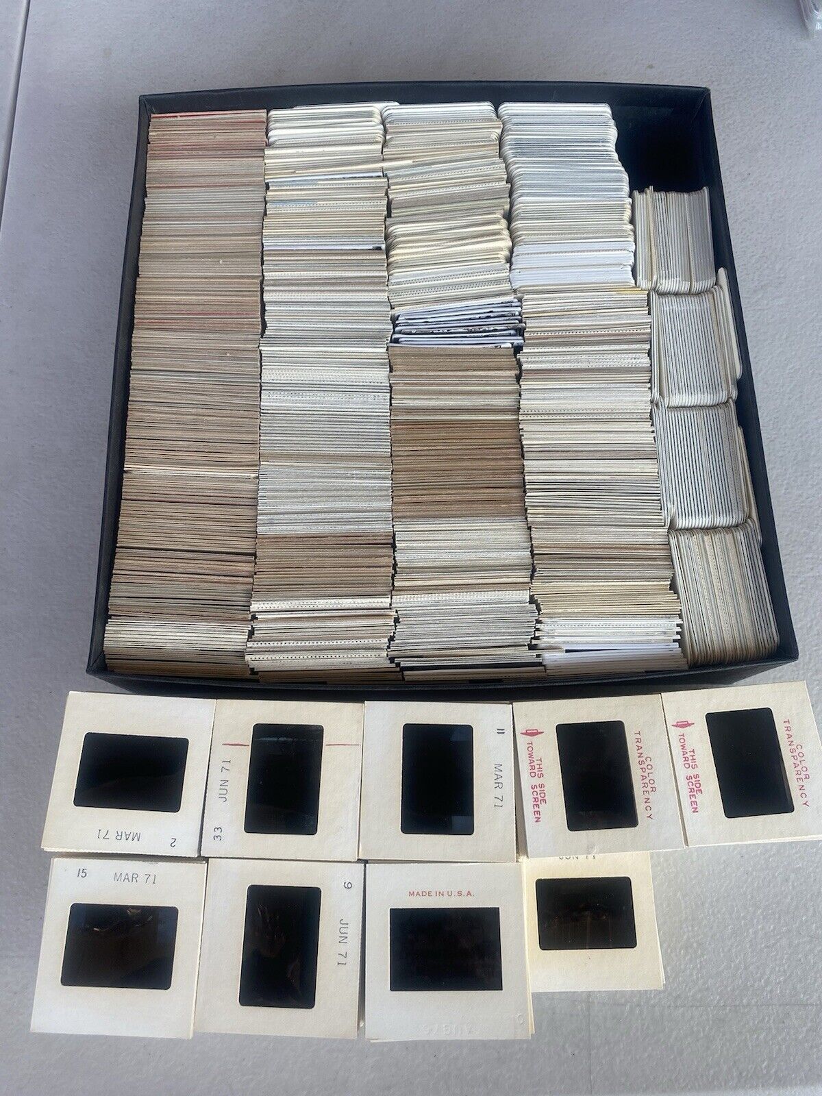 1100+ Large Lot Of 1950’s -1980’s 35mm Slides Vacation Family Nature Destination