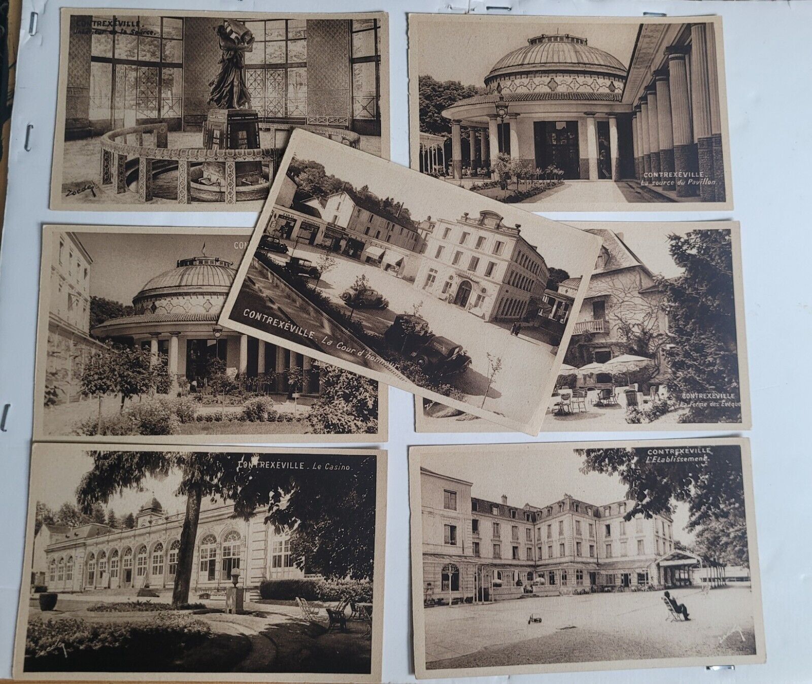Vintage Postcard Lot Contrexville France Commune Architecture European VNT CARDS