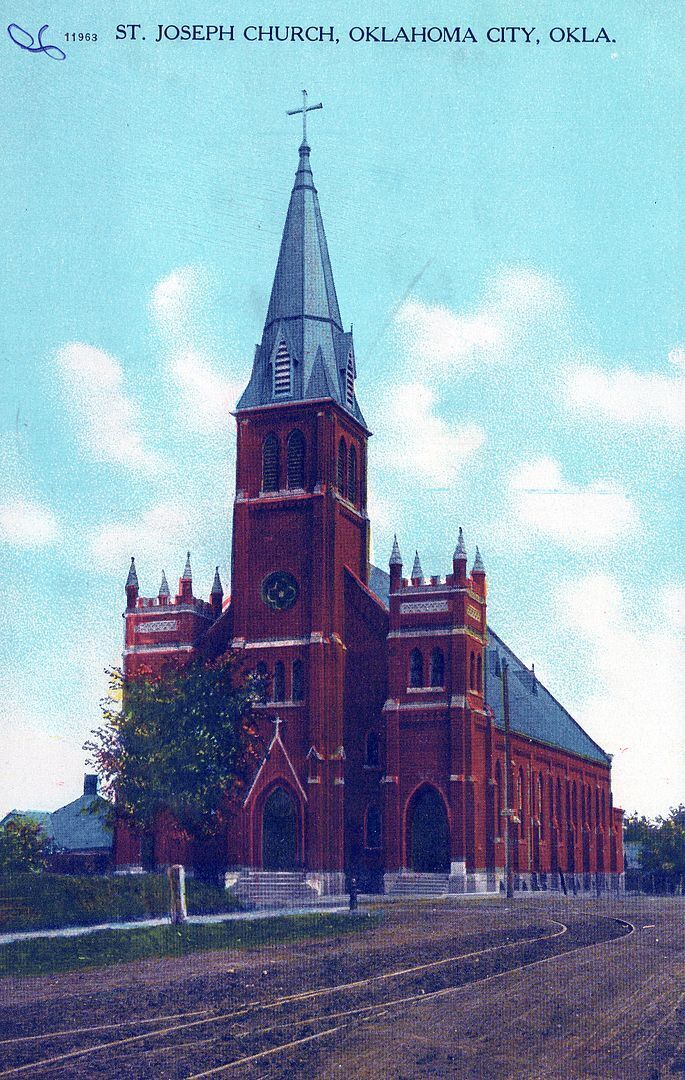 OKLAHOMA CITY OK - St. Joseph Church Postcard