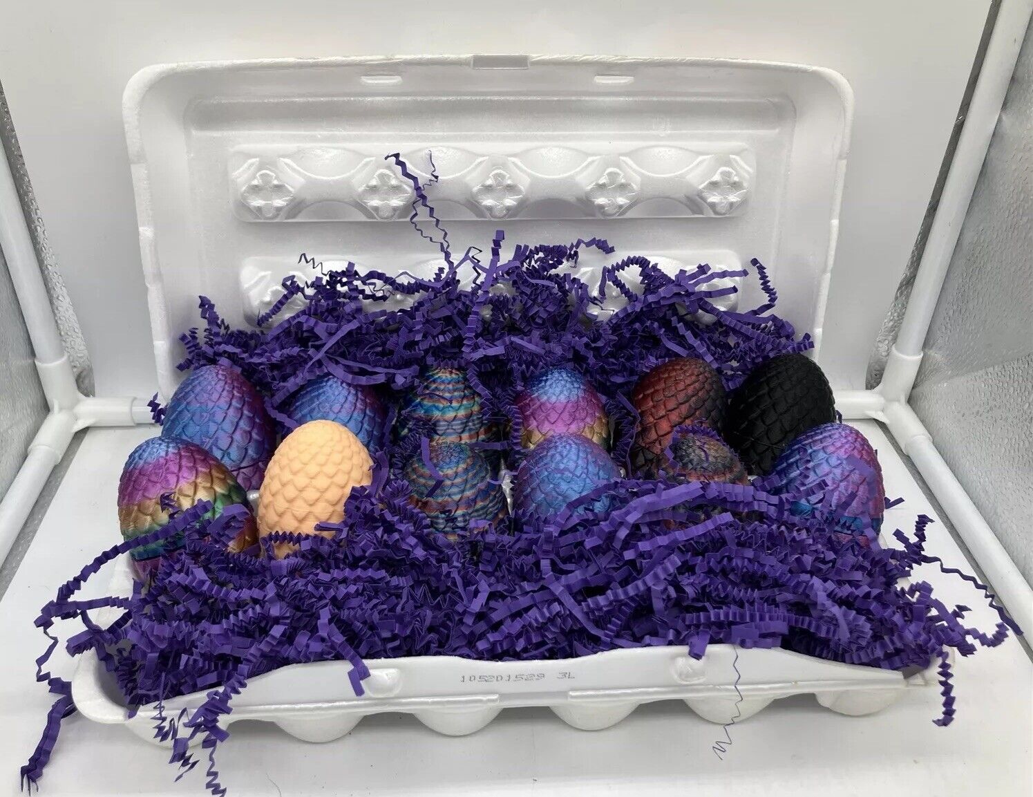 1 Dozen -Threaded Dragon Egg Stash Jar | Dragon Scales Egg | Threaded Easter Egg