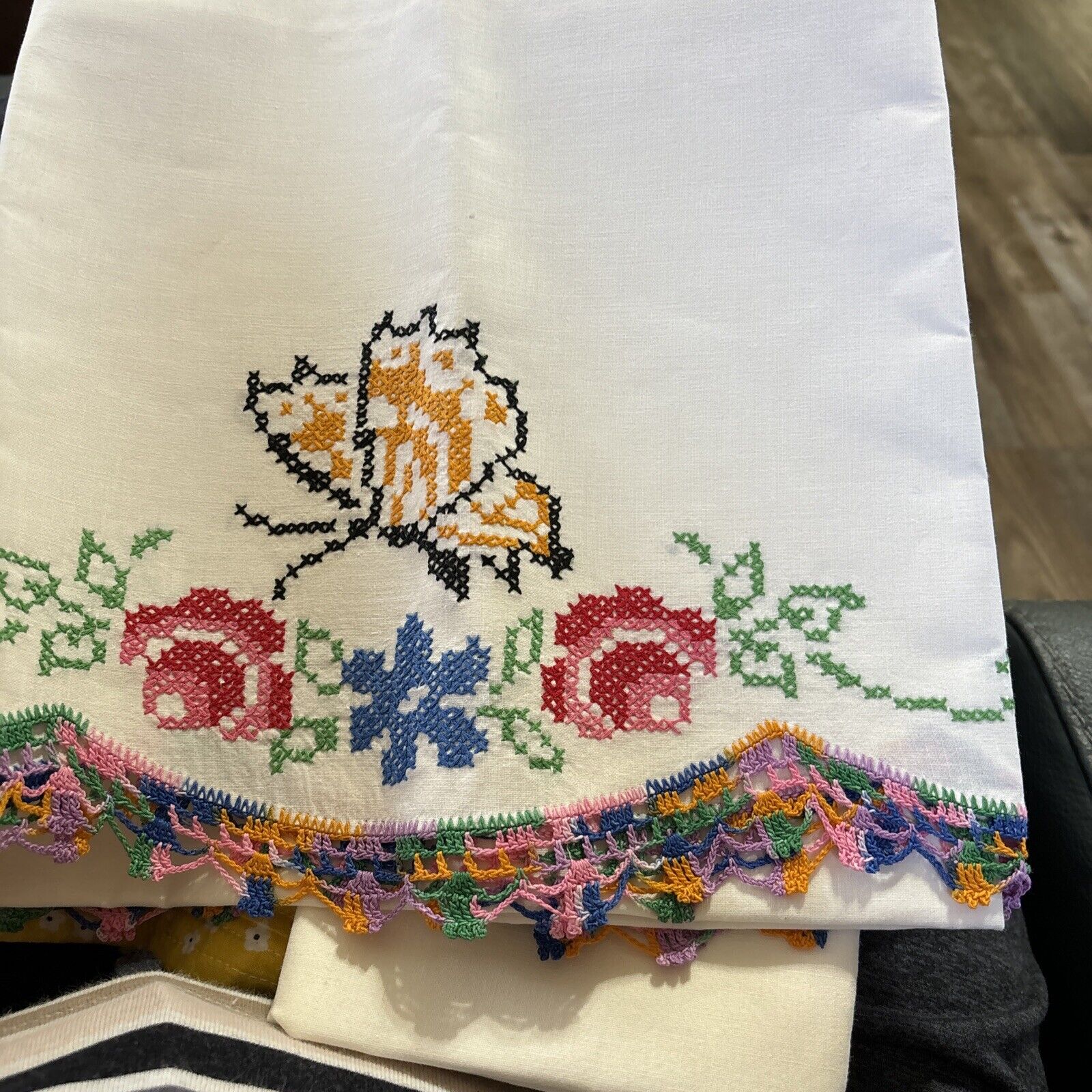 embroidery pillow cases standard