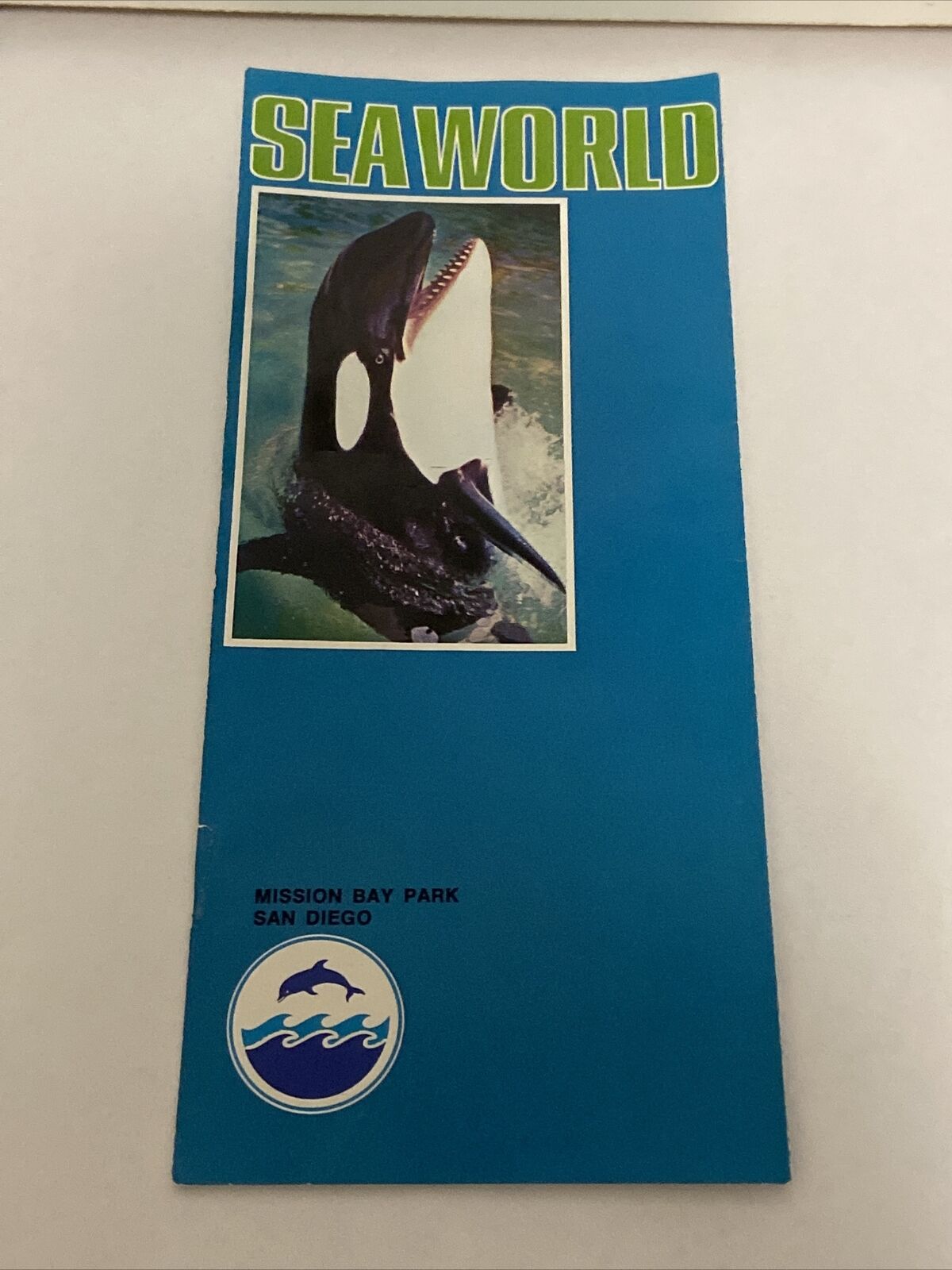 VTG 1960’s San Diego California Mission Bay Park Sea World Map Brochure Shamu