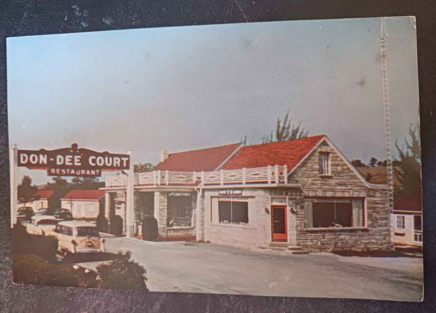 1960 postcard Don Dee Court and Restaurant, NEW MARKET, Virginia older chrome
