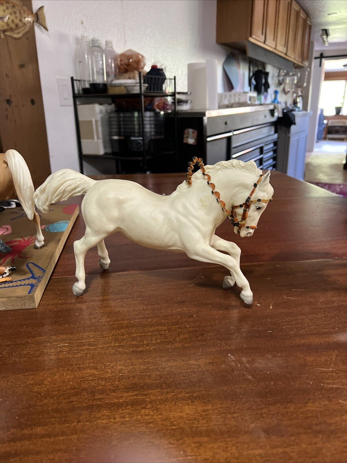 Vintage 1960’s White Breyer Horse Running 