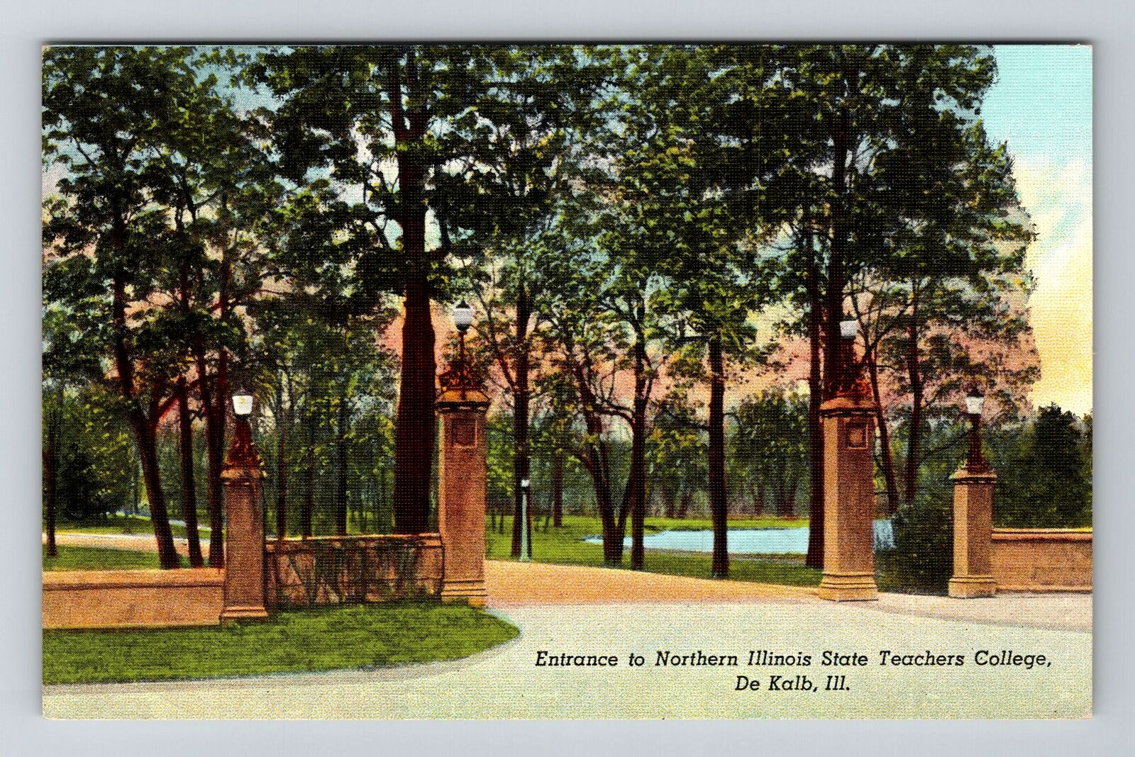DeKalb IL-Illinois, Northern Illinois State Teachers College, Vintage Postcard