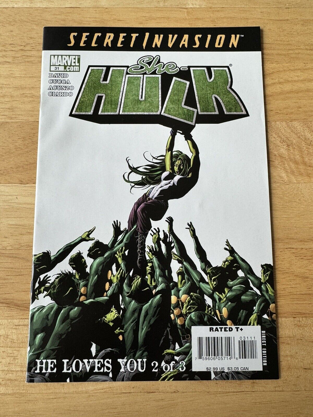 2008 She-Hulk #31 Volume 2 Marvel Comics Secret Invasion