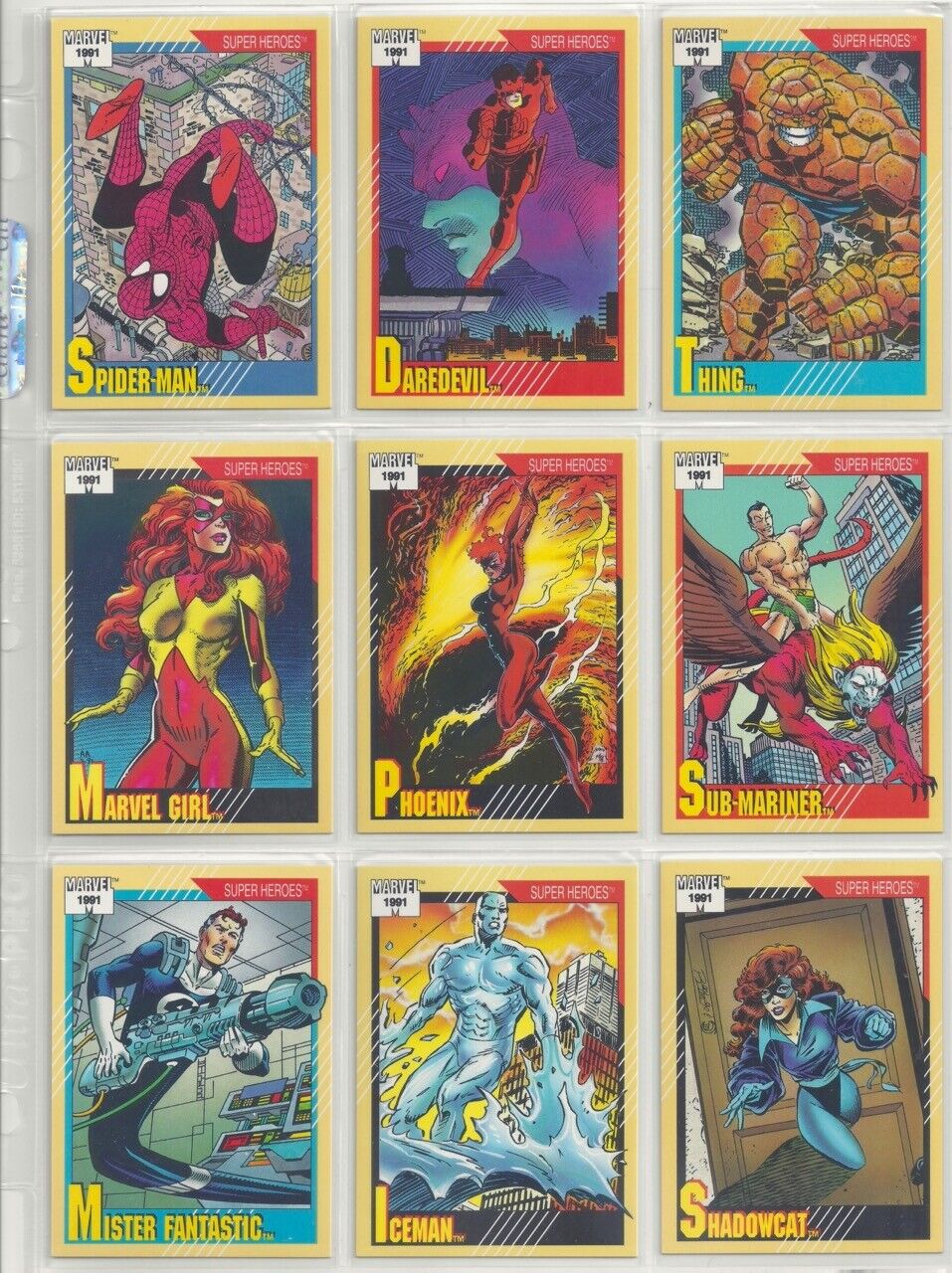 1991 Marvel Universe Series II: 1x NM/M,NM Complete Base Set Trading Cards 1-162