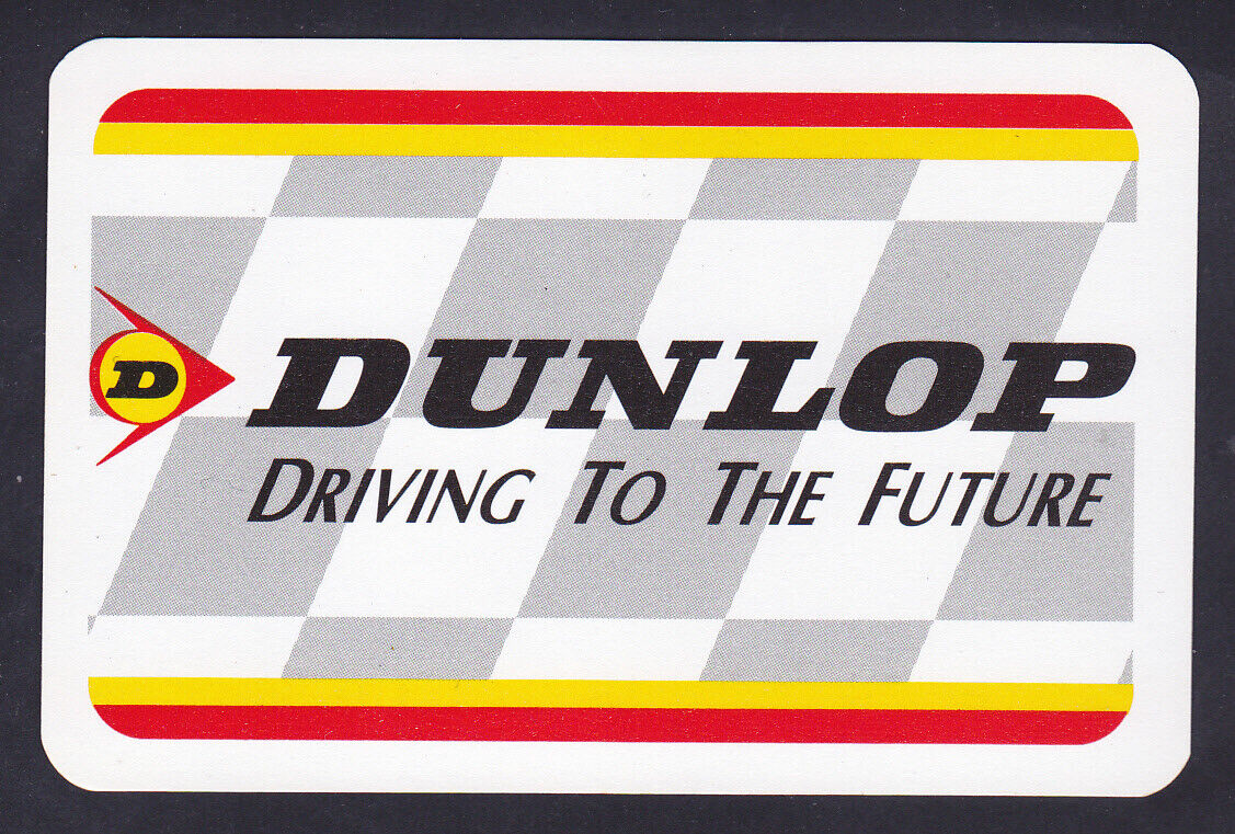 Dunlop Tyres Driving to the Future,Motor Car single Playing Card 