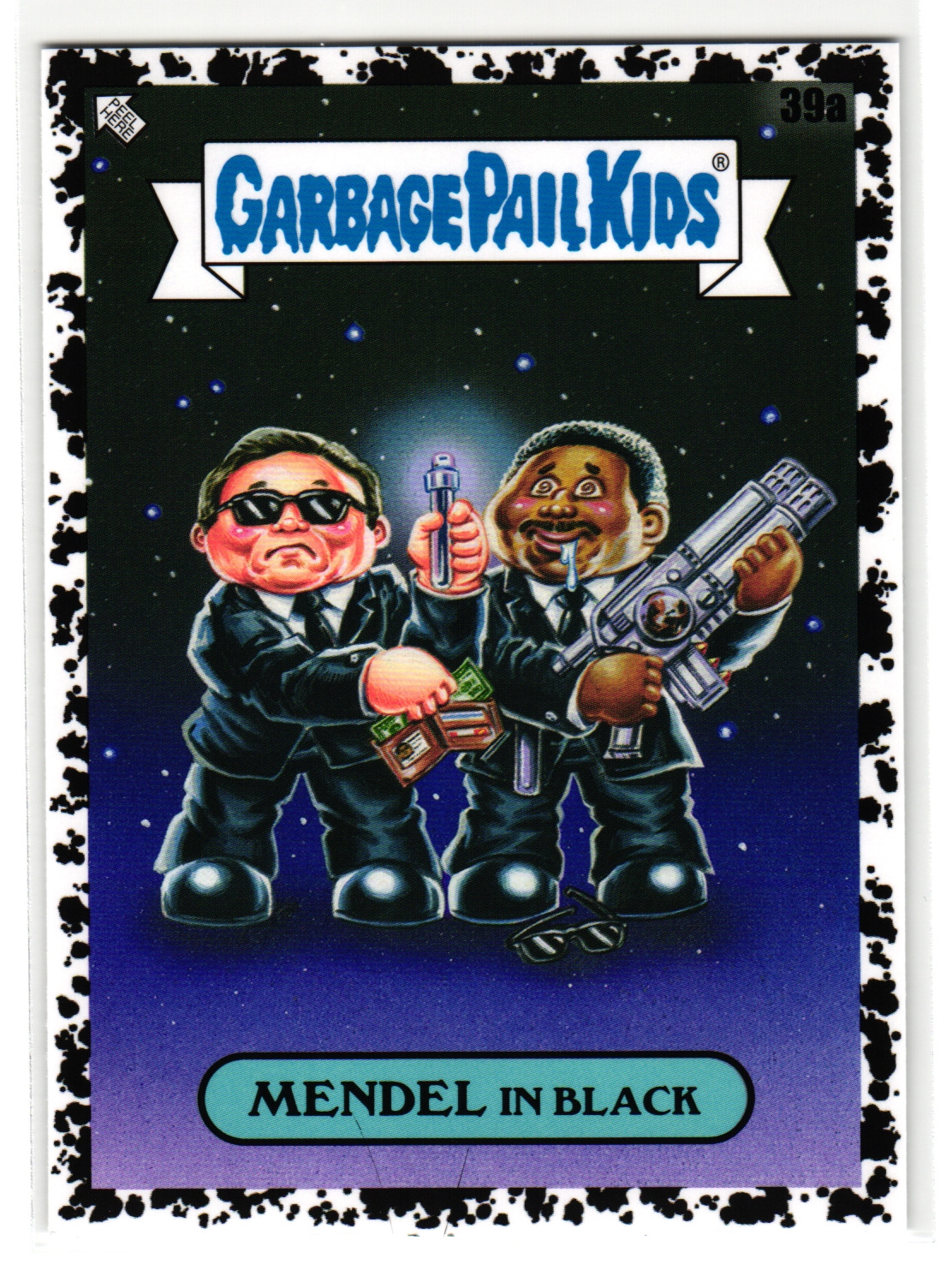 Mendel in Black 39a 2023 Garbage Pail Kids Intergoolactic Mayhem Black