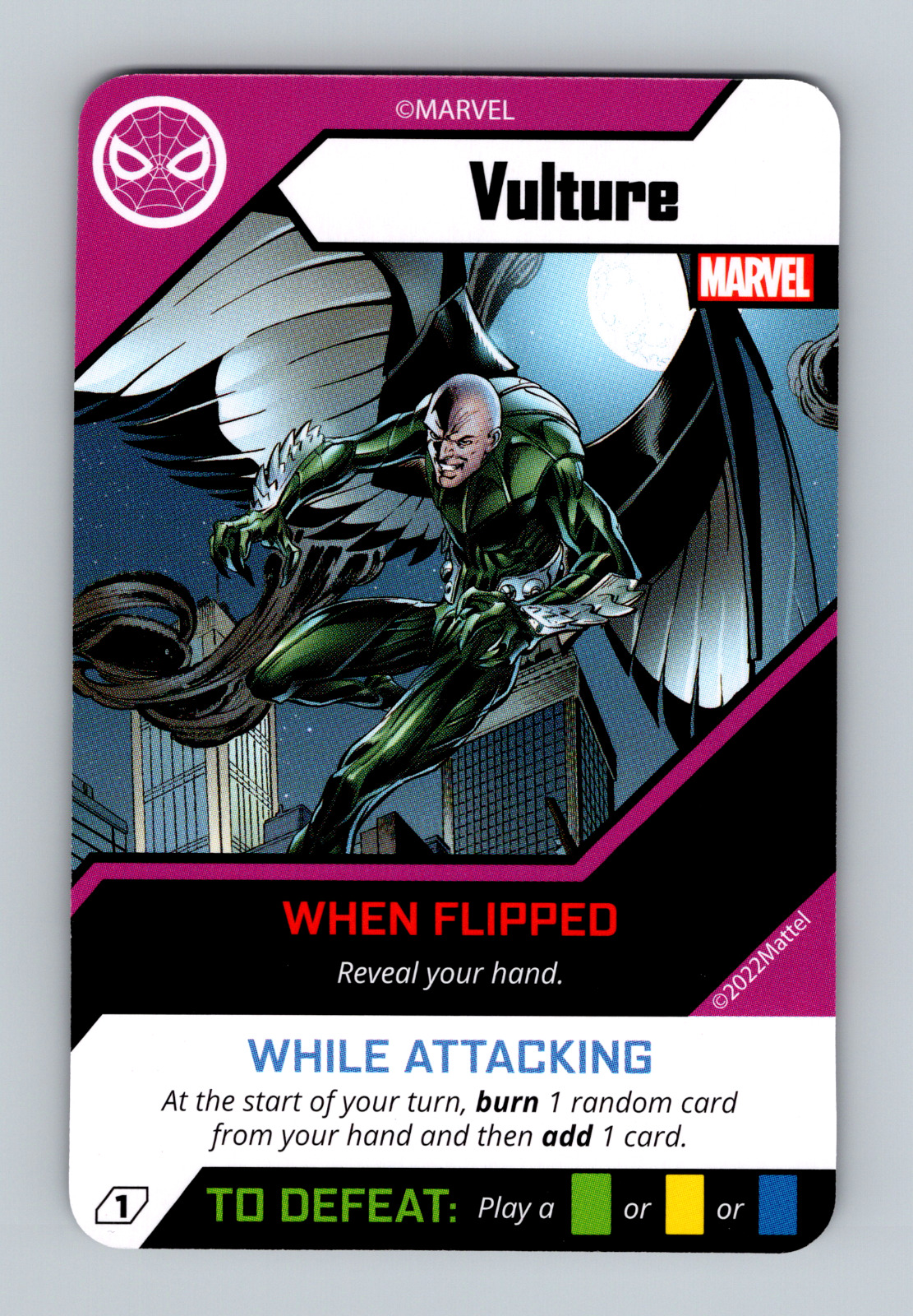 UNO 2022 Mattel Ultimate Marvel - Spider-Man - Vulture