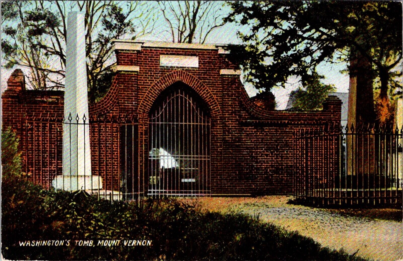 Postcard George Washington\'s Tomb Mount Vernon Virginia VA