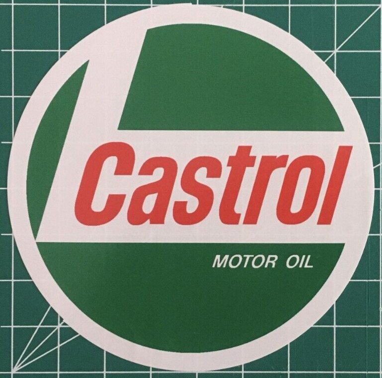 Vintage Sports Car Racing Sticker - Castrol Motor Oil - Motorsport & Rallye