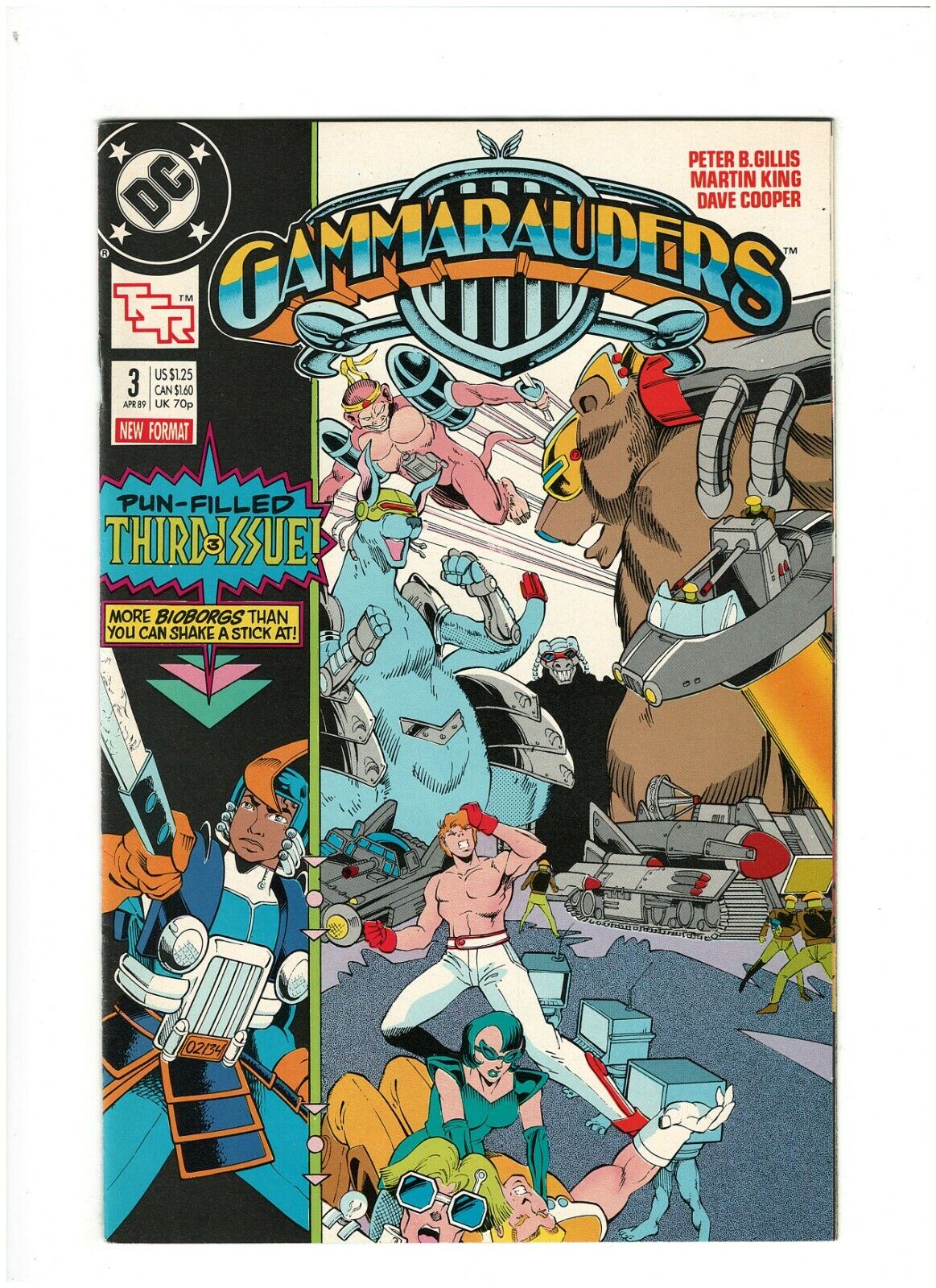 Gammarauders #3 NM- 9.2 DC Comics 1989 TSR Gaming