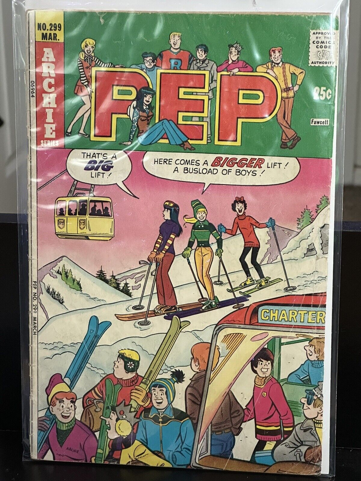 Archie PEP 299 March 1975 Comic Book Rare Vintage