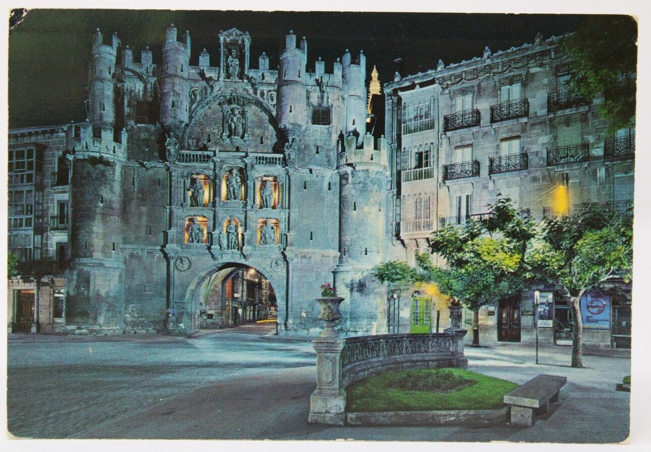 Vintage Postcard Arco De Santa Maria Burgos Spain 1960-1980.