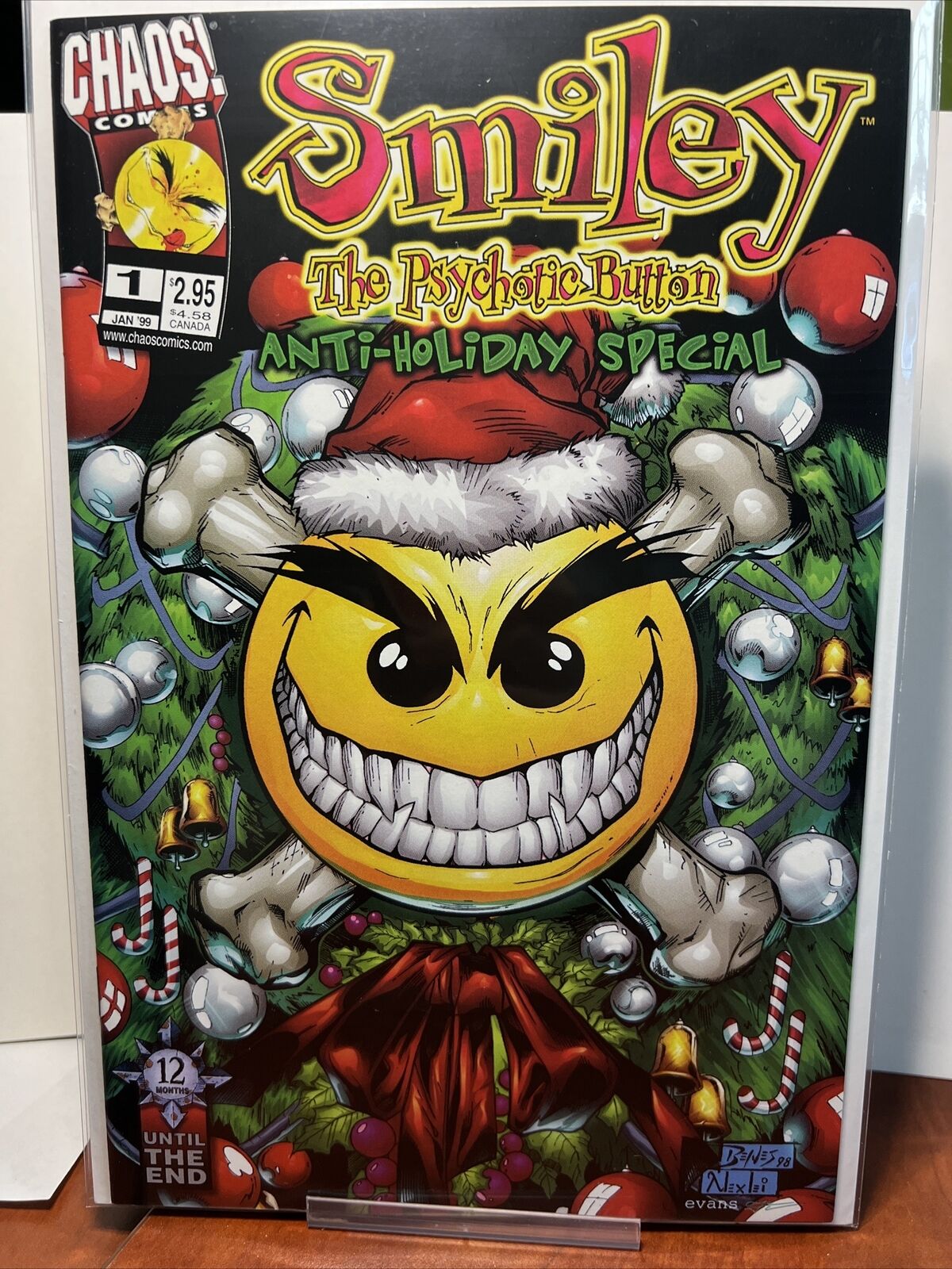 Smiley The psychotic Button Anti Holiday Special #1 Chaos Comics