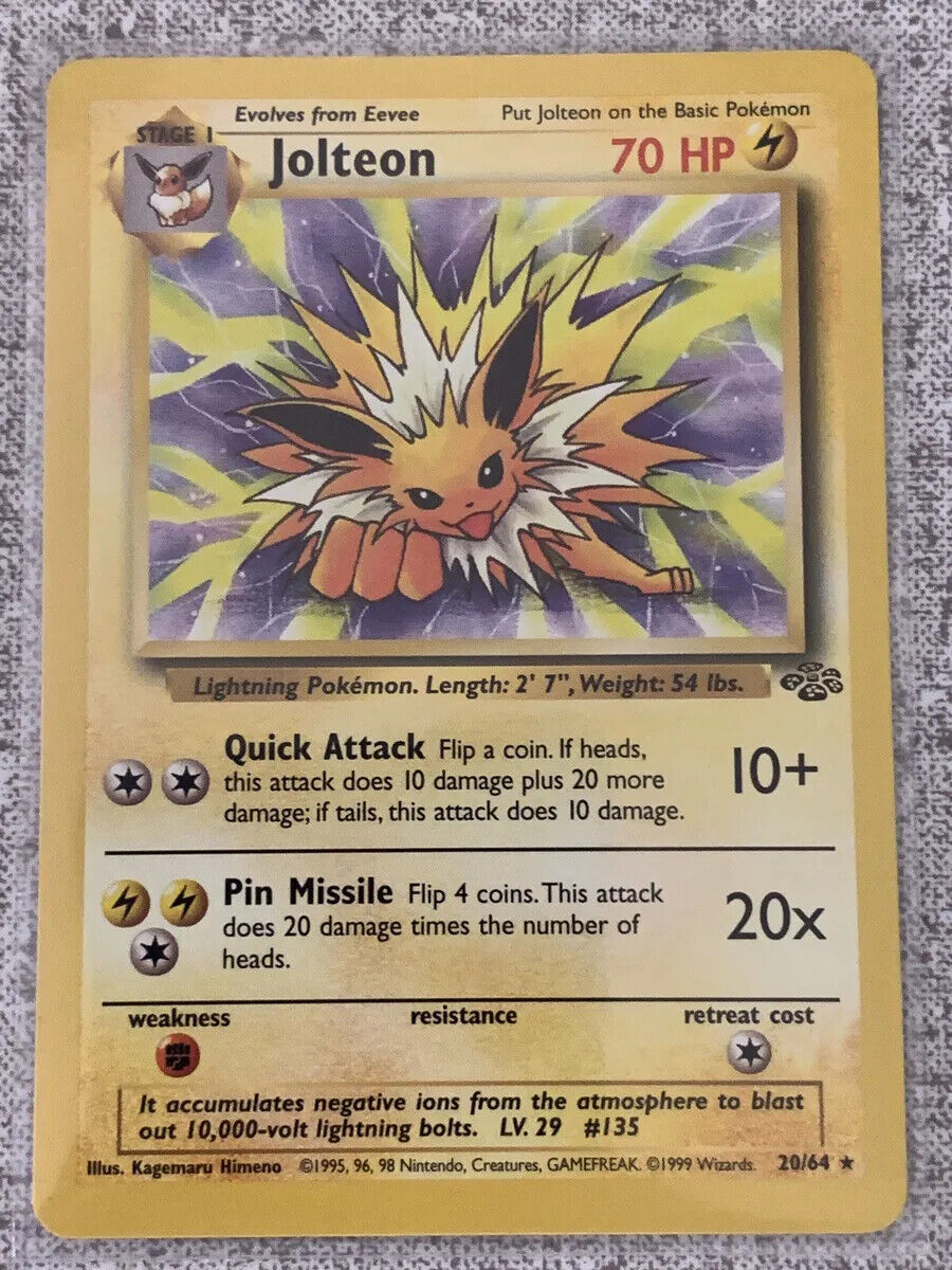 Pokemon TCG - Jolteon Non Holo - Jungle 20/64