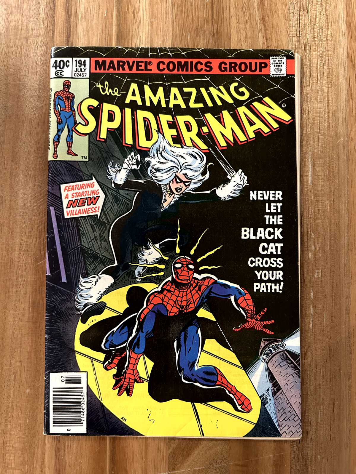 Amazing Spider-Man #194 1979 Marvel Comics 1st Black Cat Newsstand