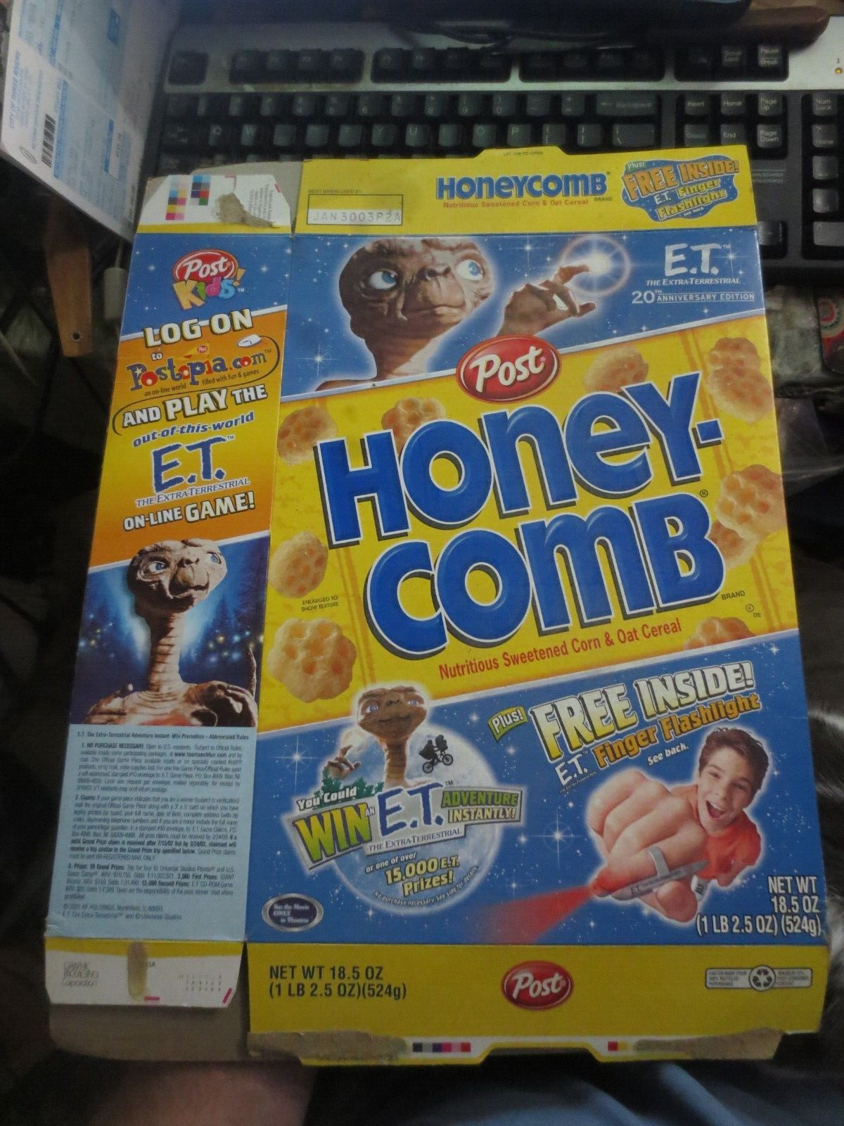 Post Honey-Comb Cereal Box E.T. The Extra Terrestrial 20th Anniversary 2002