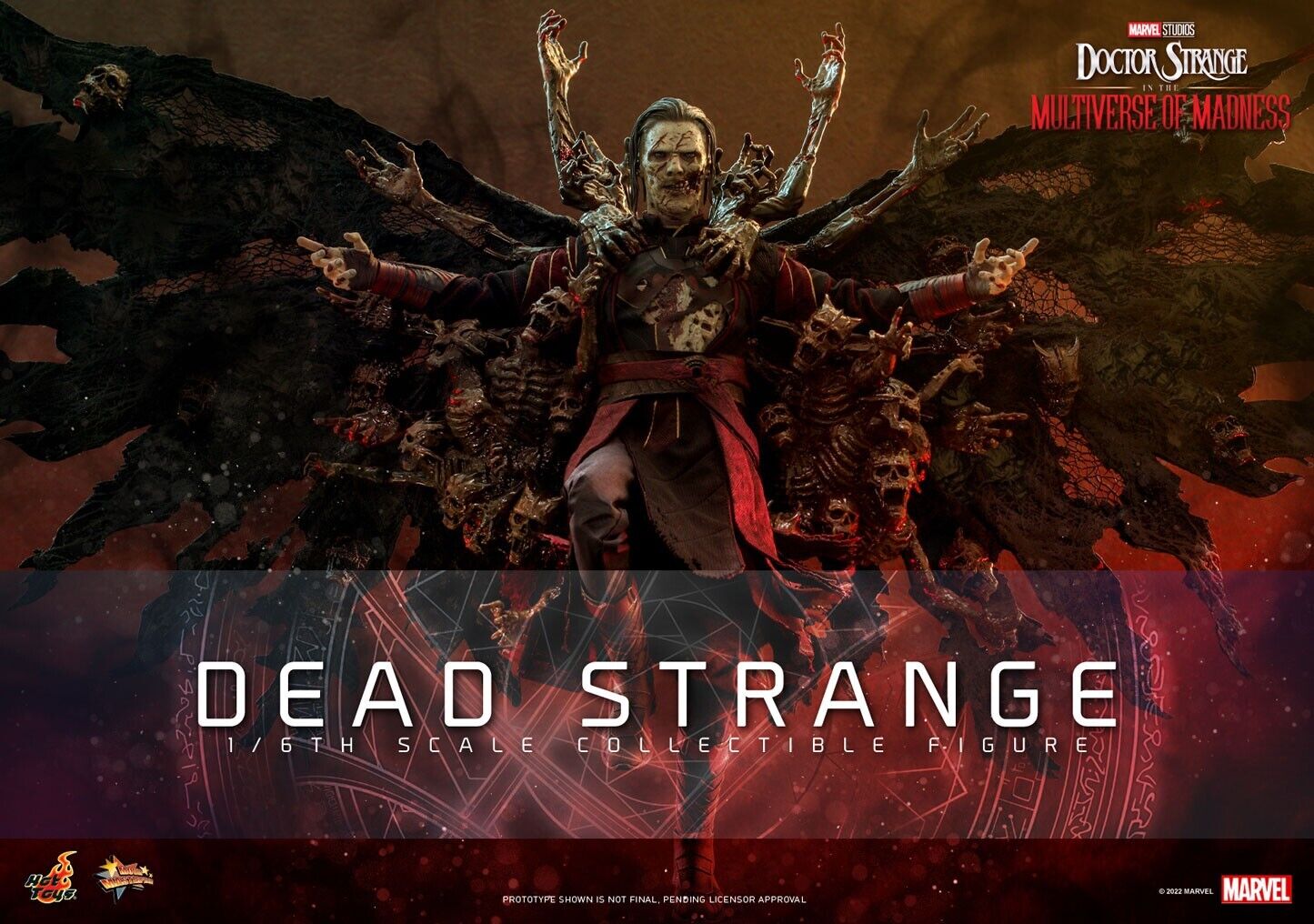 Hot Toys Dead Strange (Multiverse of Madness) Benedict Cumberbatch MCU IN STOCK