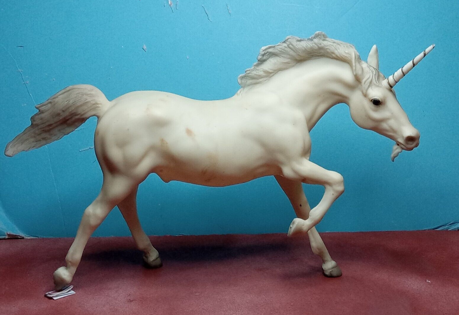 BREYER model horse Running Stallion UNICORN with horn and beard made 1982-88 NR