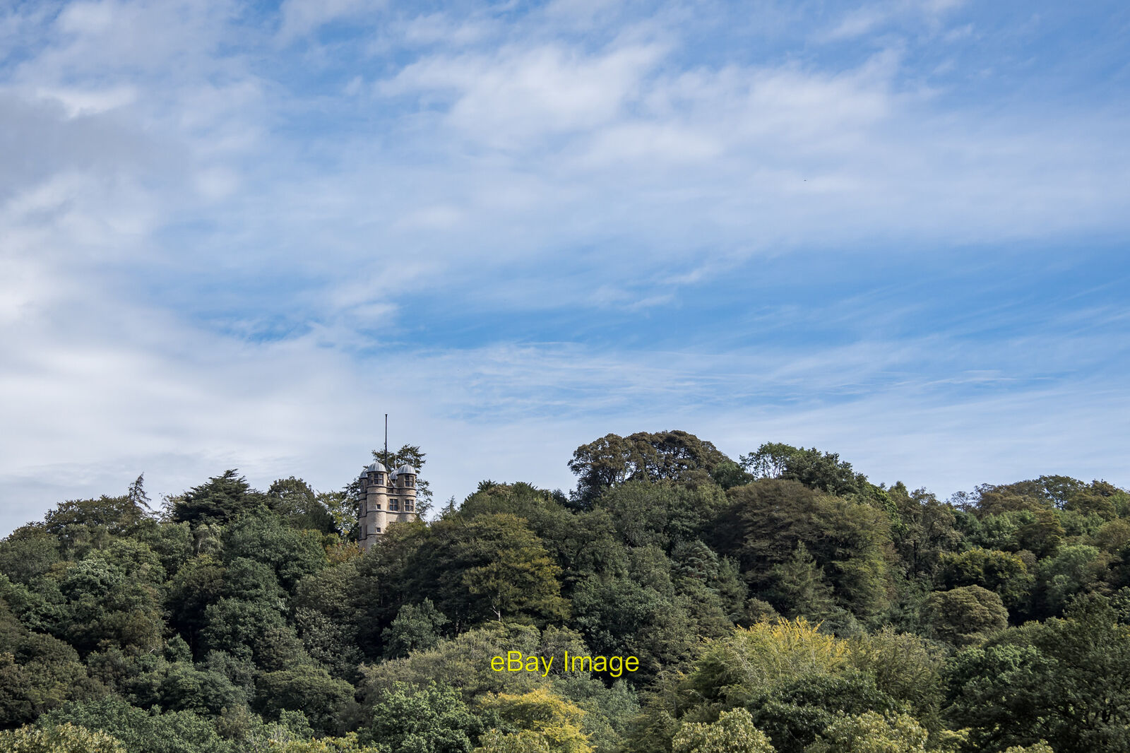 Photo 6x4 Hunting Tower, Chatsworth House Edensor On the hills of the eas c2019