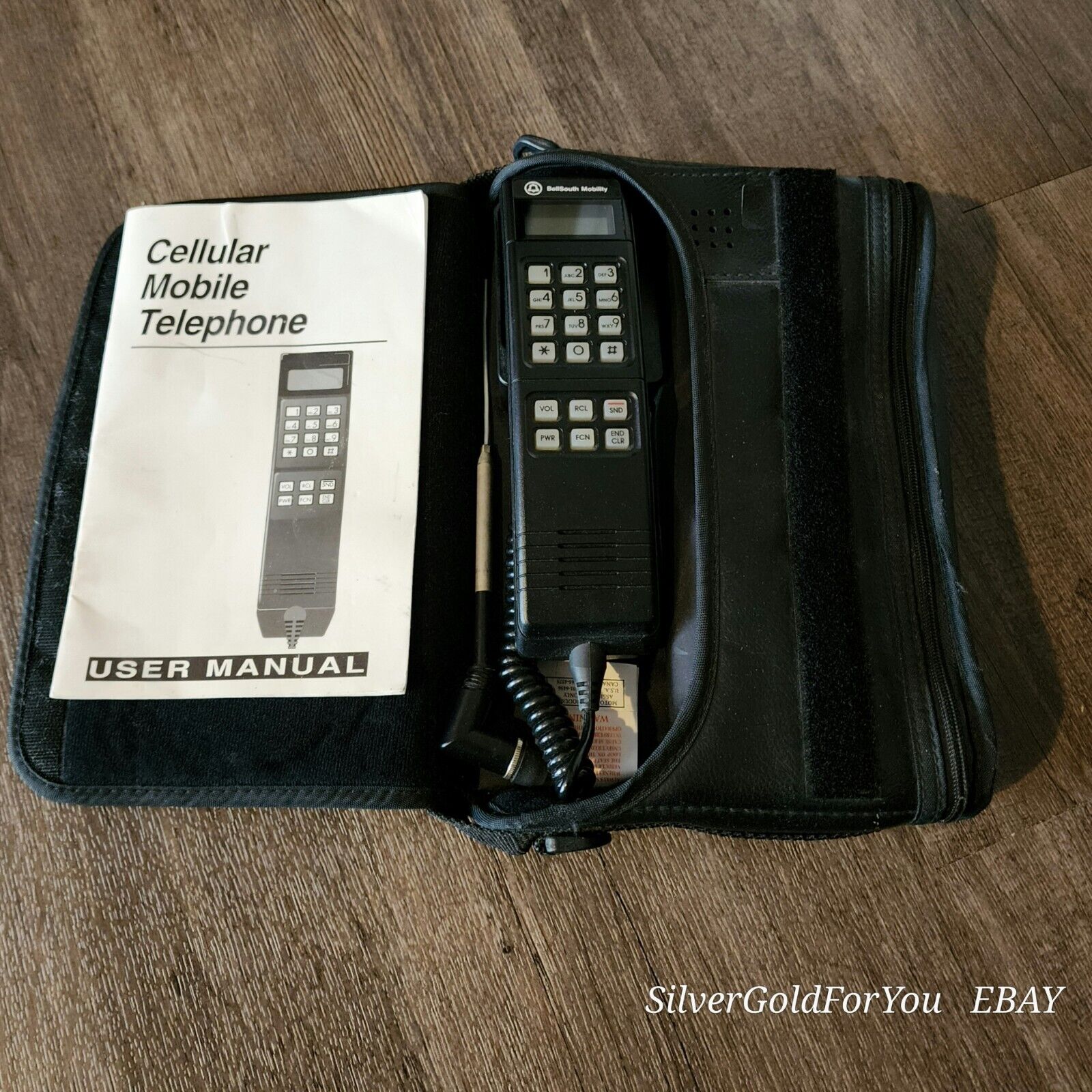 Vintage Bellsouth Cell Phone & Mobility Bag With Owner\'s Manual