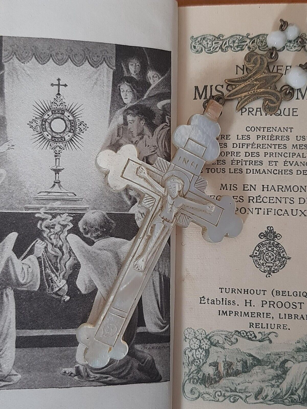 1900s Fine Antique Religious European French Rosary Set Museum Quality C 1931