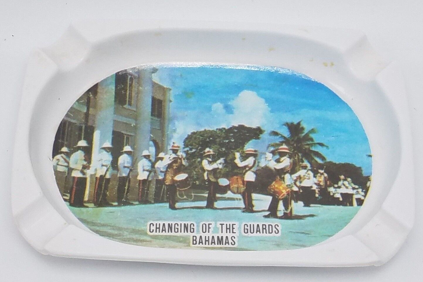 Vintage Plastic Ashtray - Changing of the Guards - Bahamas
