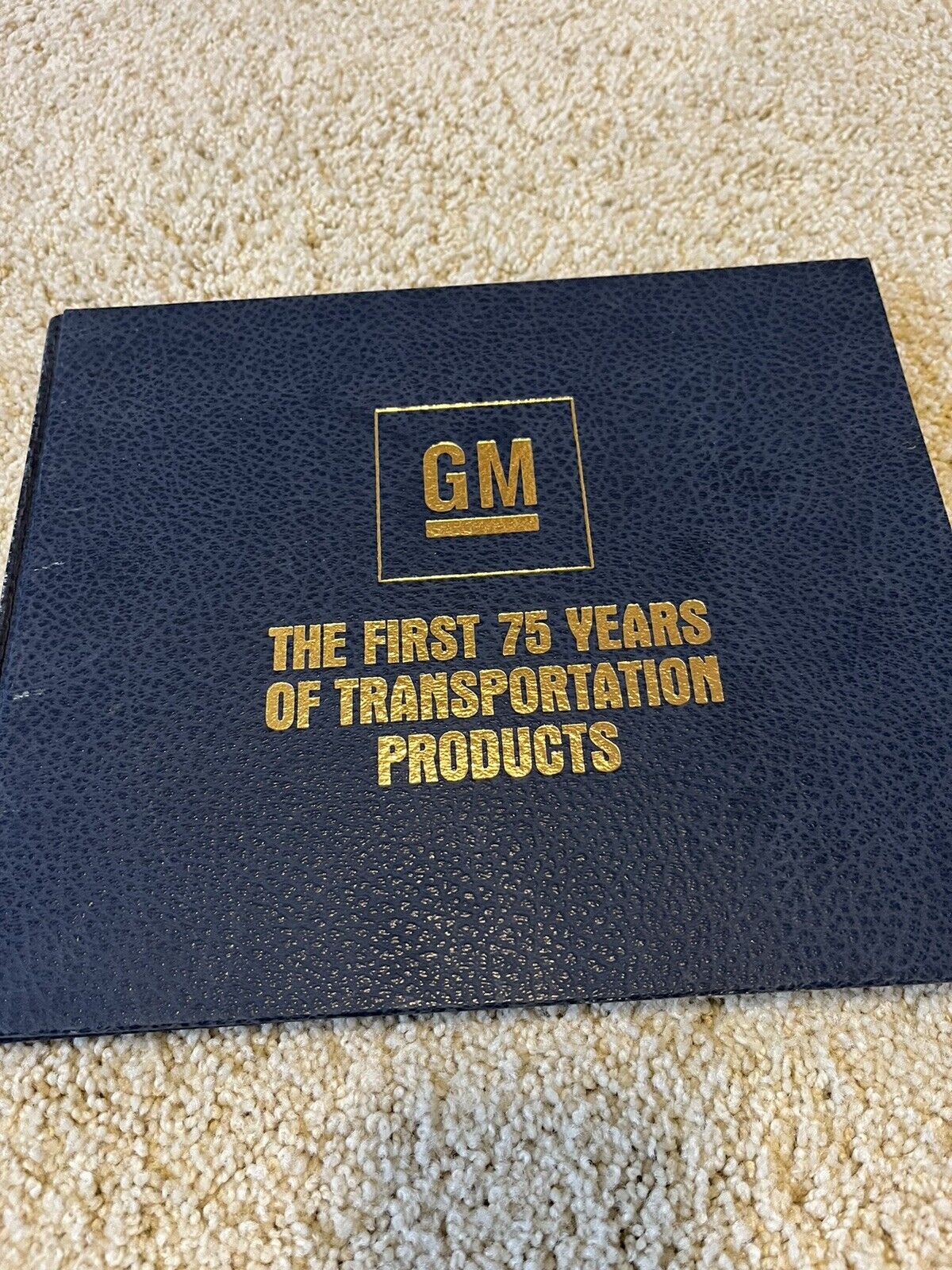 1983 GM 75th ANNIVERSARY Coffee Table book and GTP Corvette Brochure