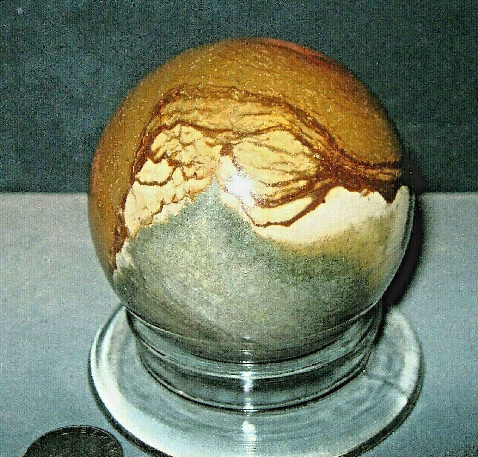 Polychromatic Ocean Jasper sphere/ball rock/stone 35mm 1.99oz 33F