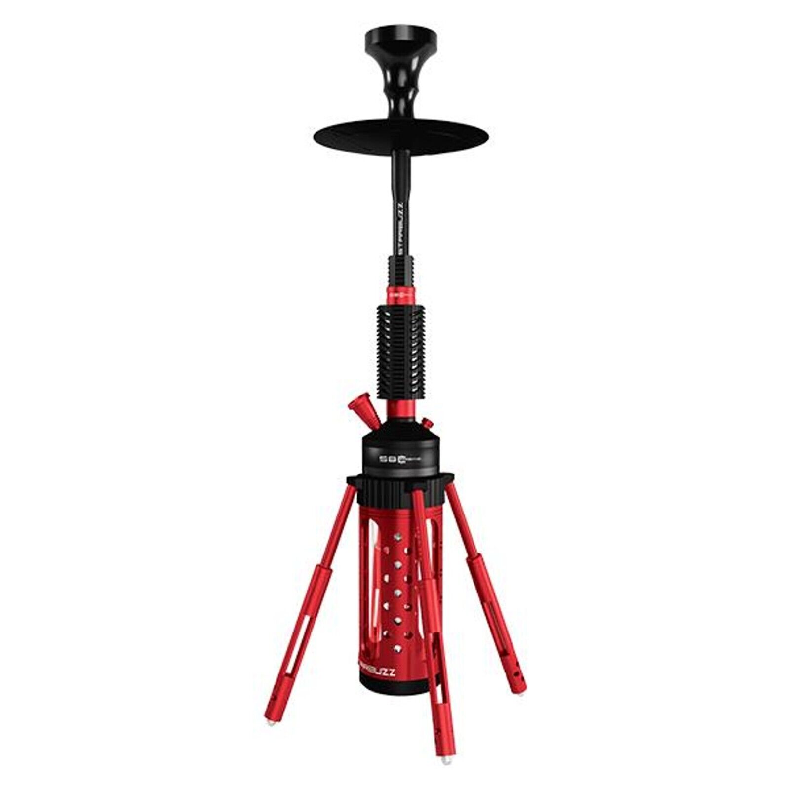 Starbuzz Carbine RED Hookah Rotating, Full Kit , Includes hose, Bowl + Gifts