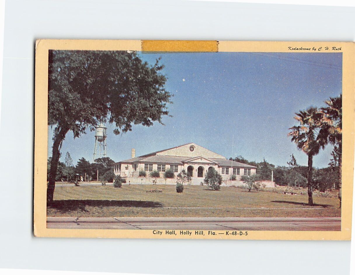 Postcard City Hall Holly Hill Florida USA