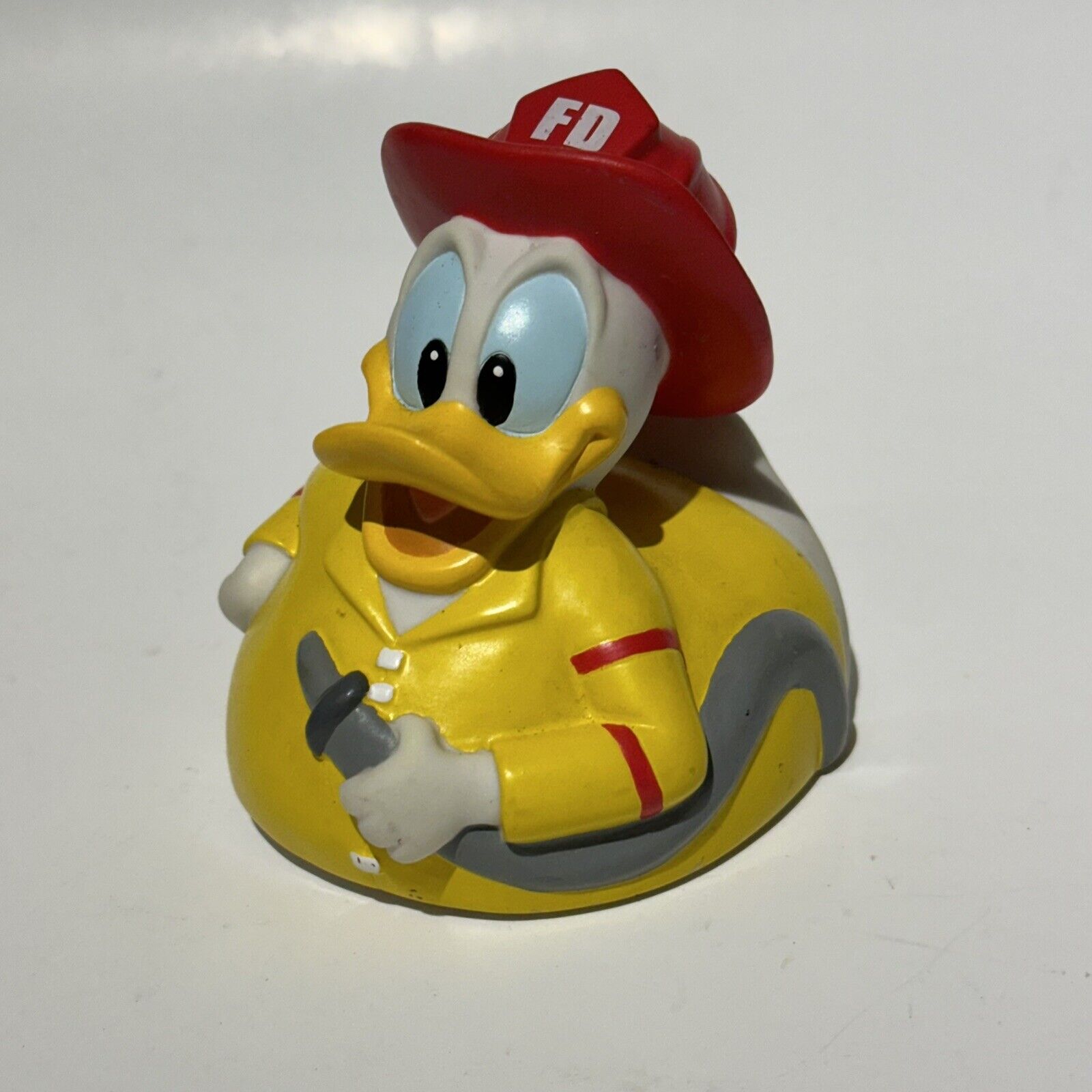 Donald Duck Firefighter Rubber Duckie, Disney Fireman Bath Toy FD