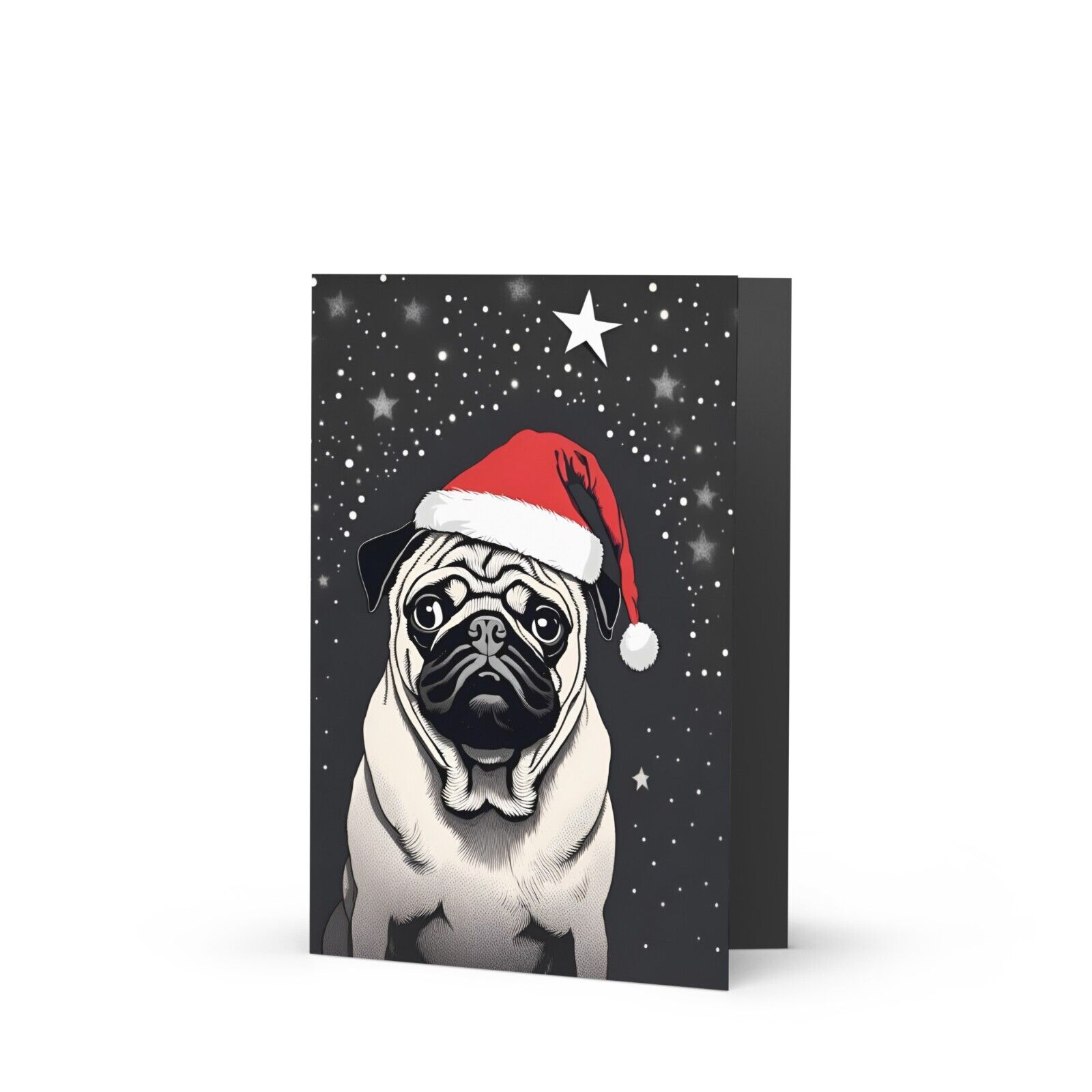 Merry Pugmas | Christmas Greeting Card | Wall Art 5\