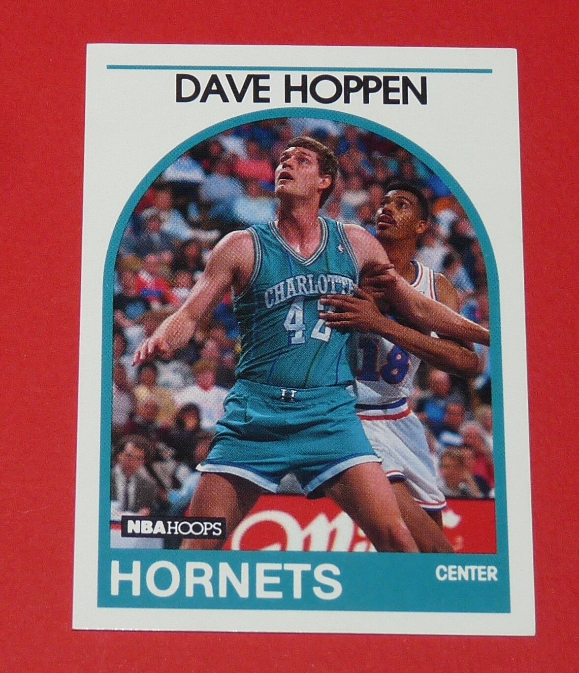 # 99 DAVE HOPPEN CHARLOTTE HORNETS 1989 NBA HOOPS BASKETBALL CARD