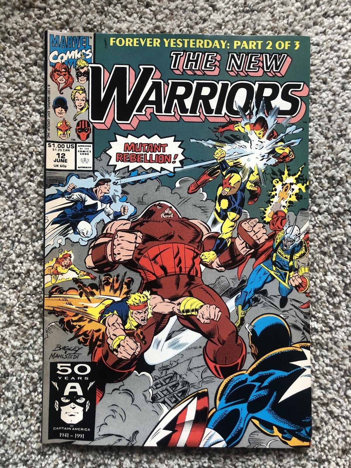 The New Warriors #12 June 1991 Marvel Comics 