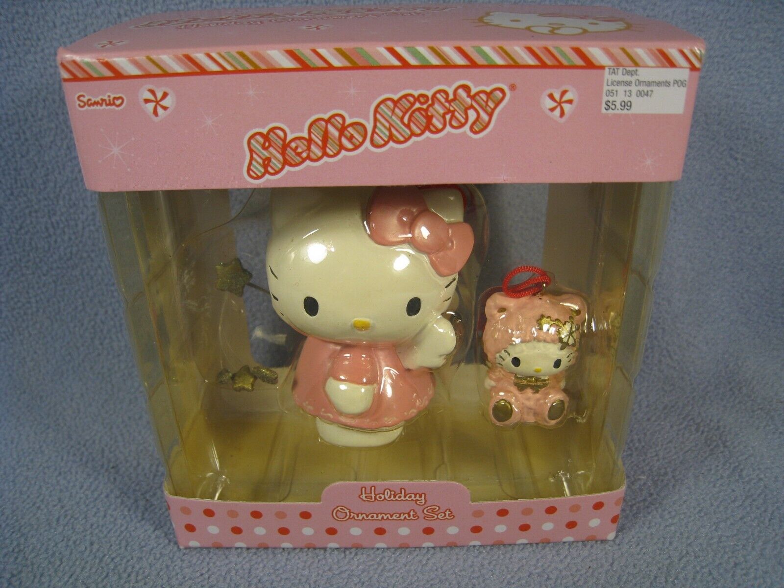 Rare 2004  Nib. Sanrio Hello Kitty Ornament Set