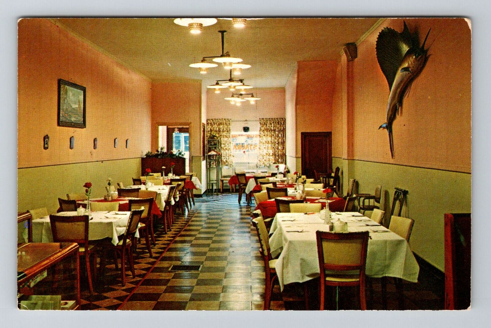 Bellevue OH-Ohio, Amsden House Restaurant, Advertising, Vintage Postcard