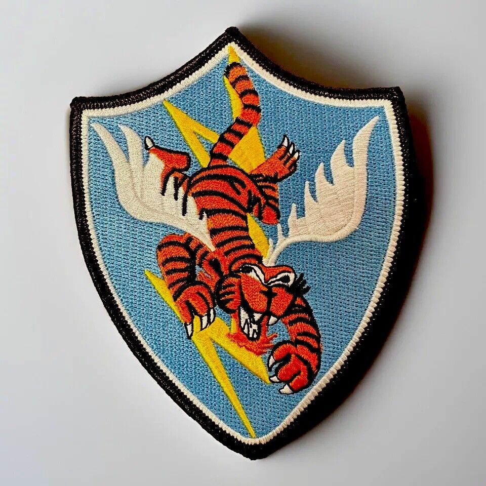 Flying Tigers WWII Army Air Force Military 5x4 Patch AVG 74th Fighter Squadron
