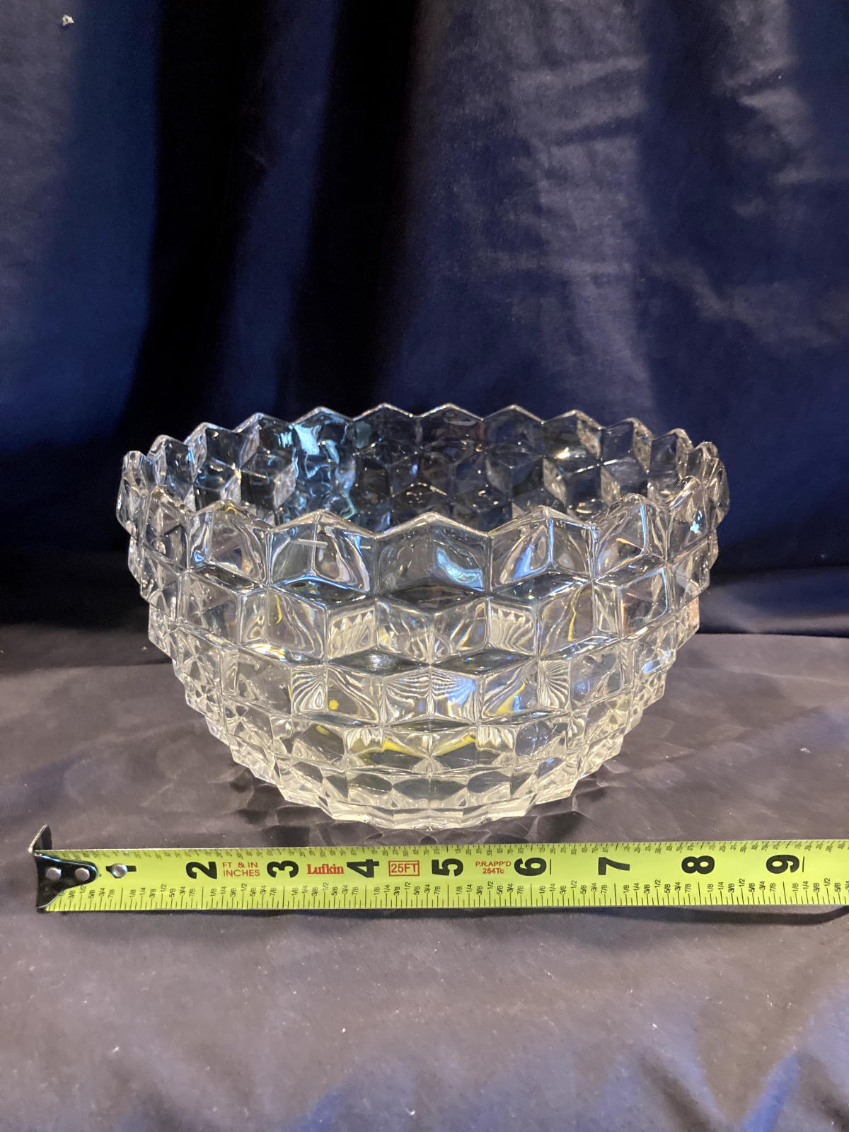 Vintage American Fostoria Glass Serving Bowl #1