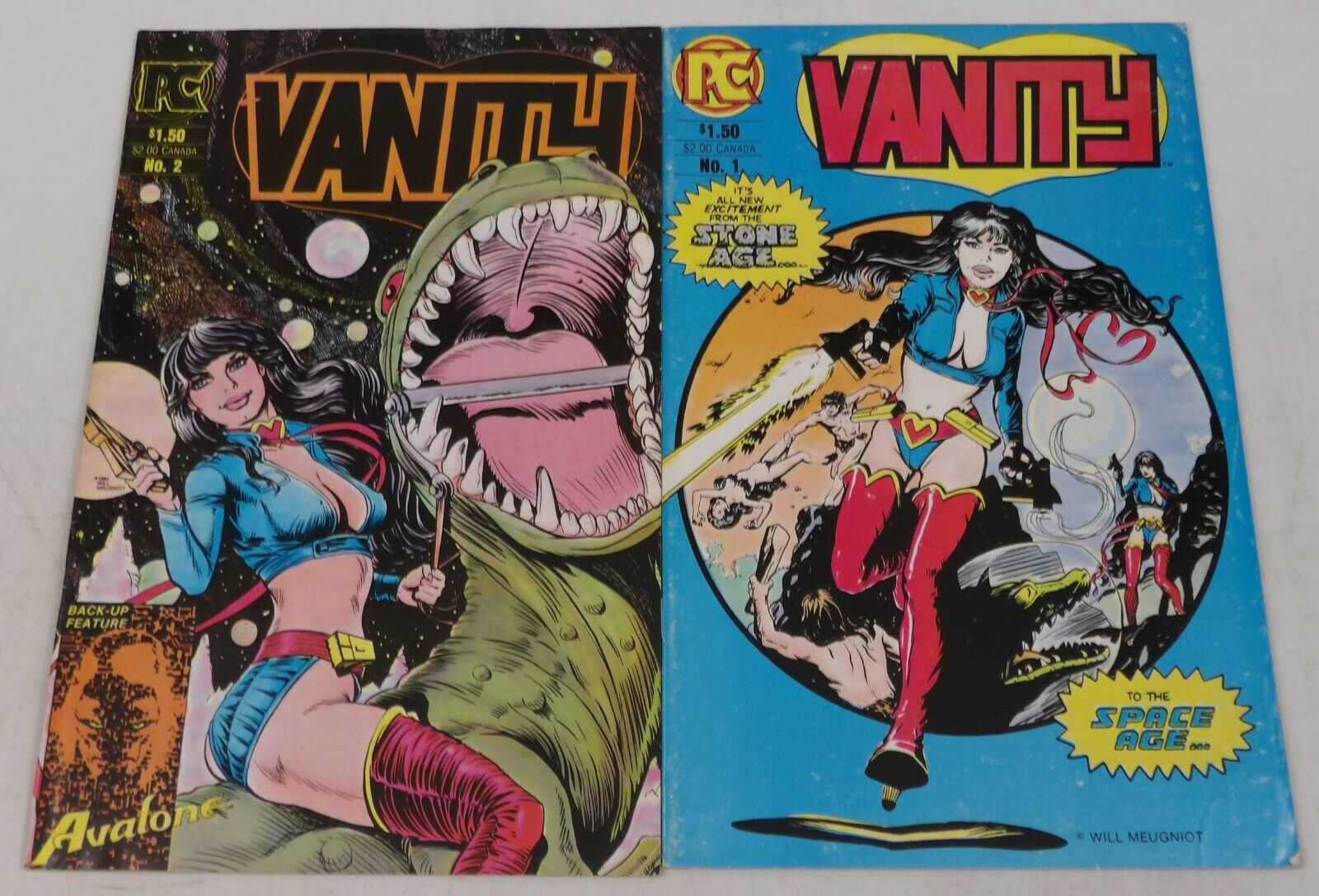 Vanity #1-2 VG FN complete series - Will Meugniot - Pacific Comics
