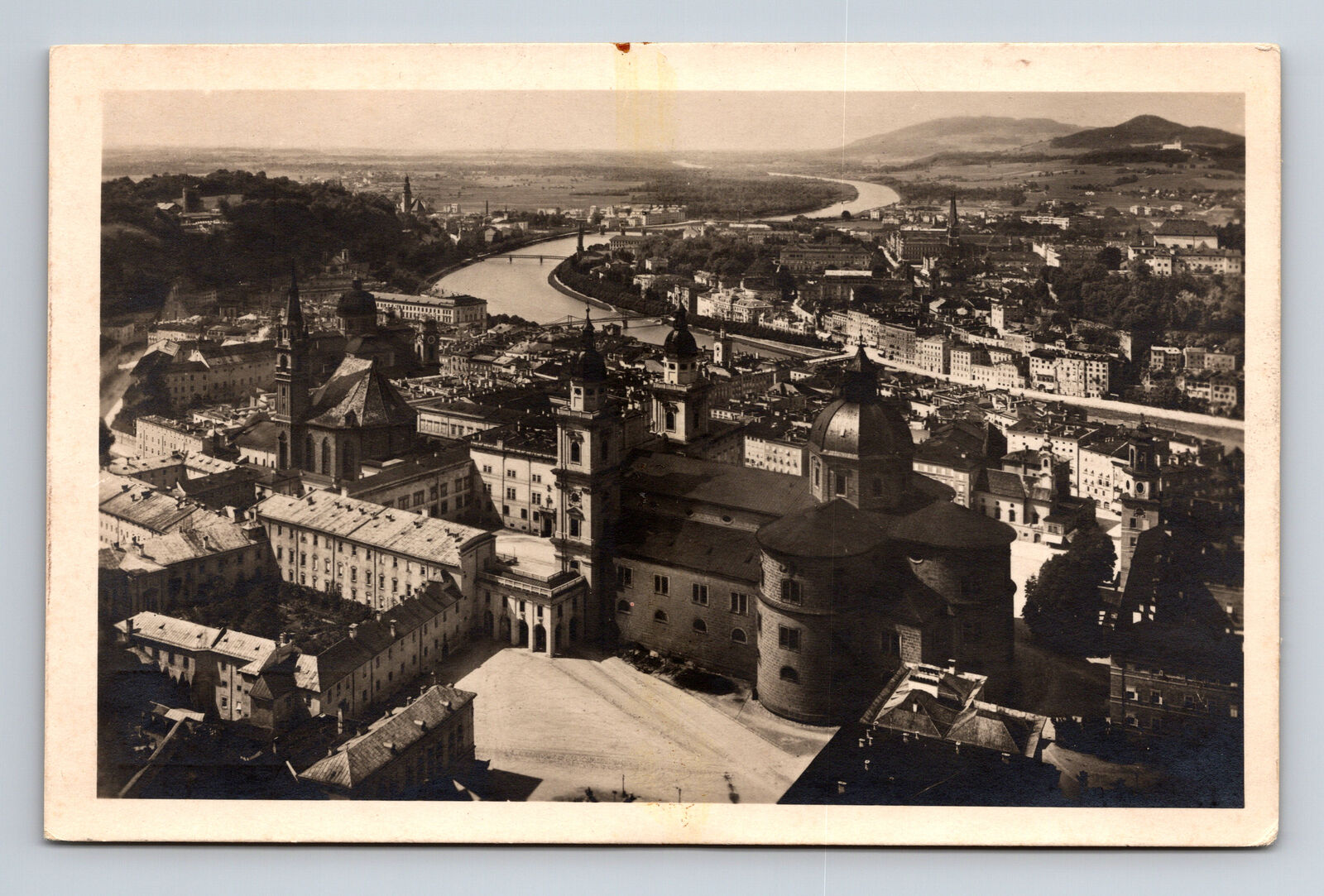 1926 RPPC Hohensalzburg Fortress Castle Salzburg Austria Postcard