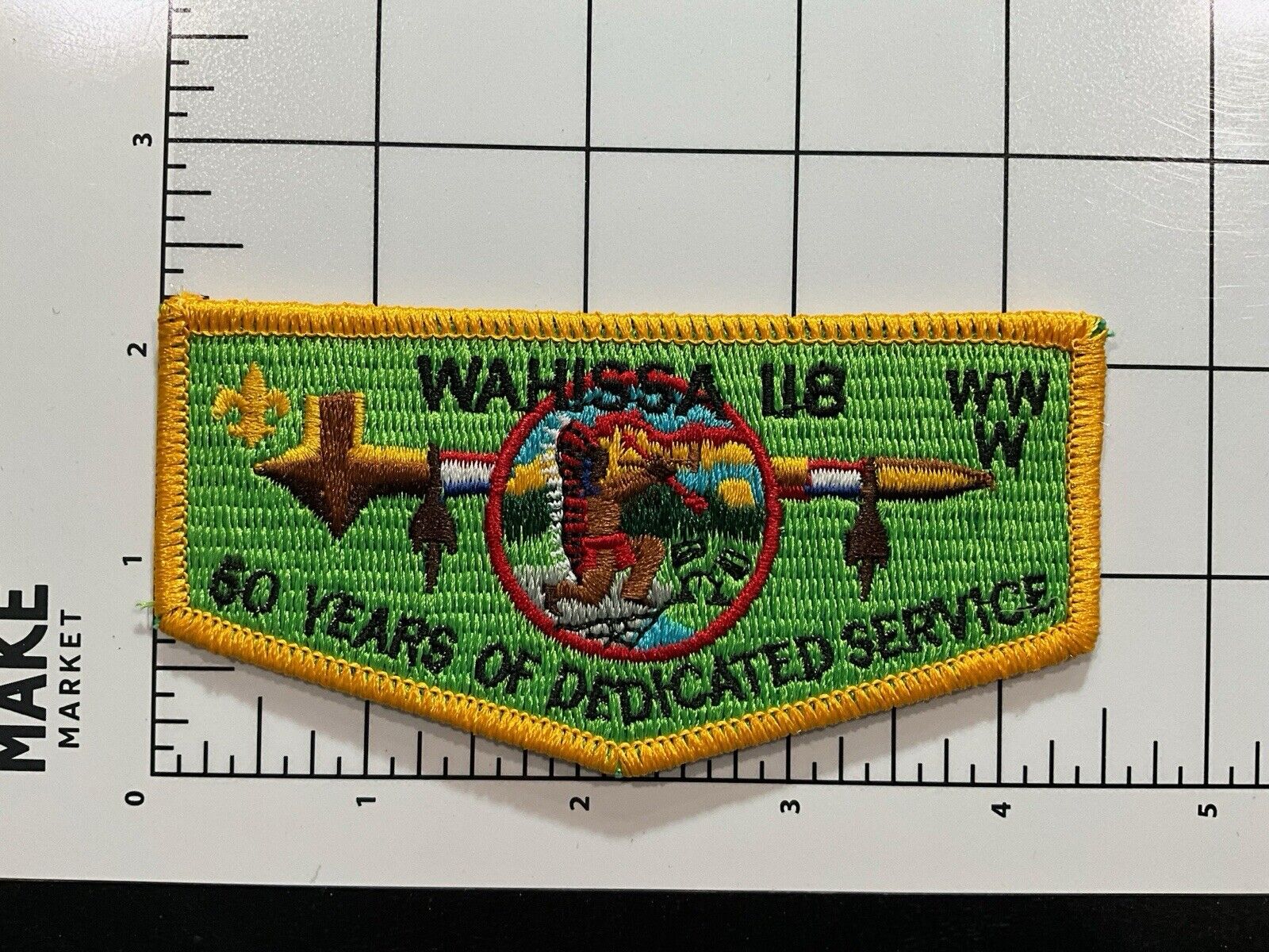 Vintage BSA Wahissa Lodge 118 60th Anniversary Patch
