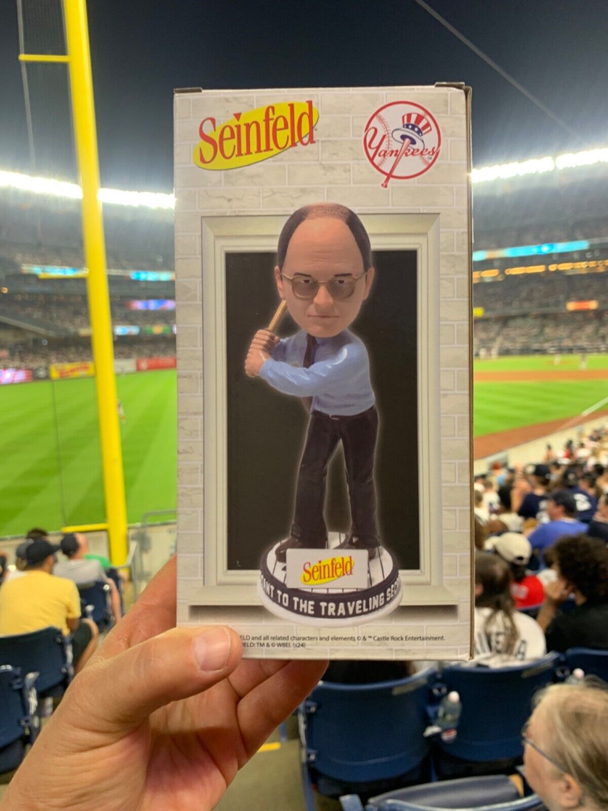 George Costanza Bobblehead MINT NY Yankees  SGA 7/5/24 Seinfeld Giveaway  SHIPS