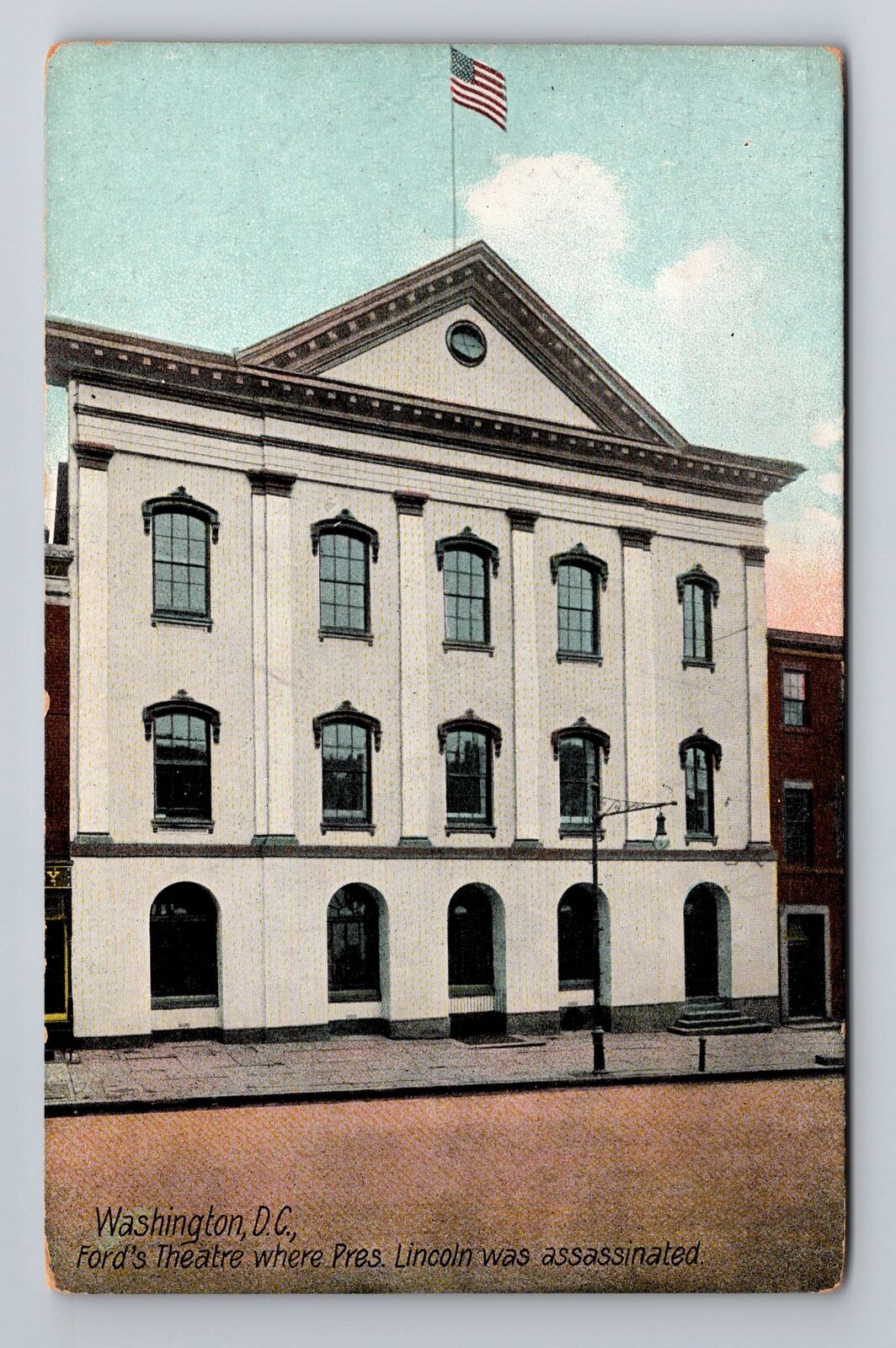 Washington DC- Ford\'s Theatre, Antique, Vintage Souvenir Postcard