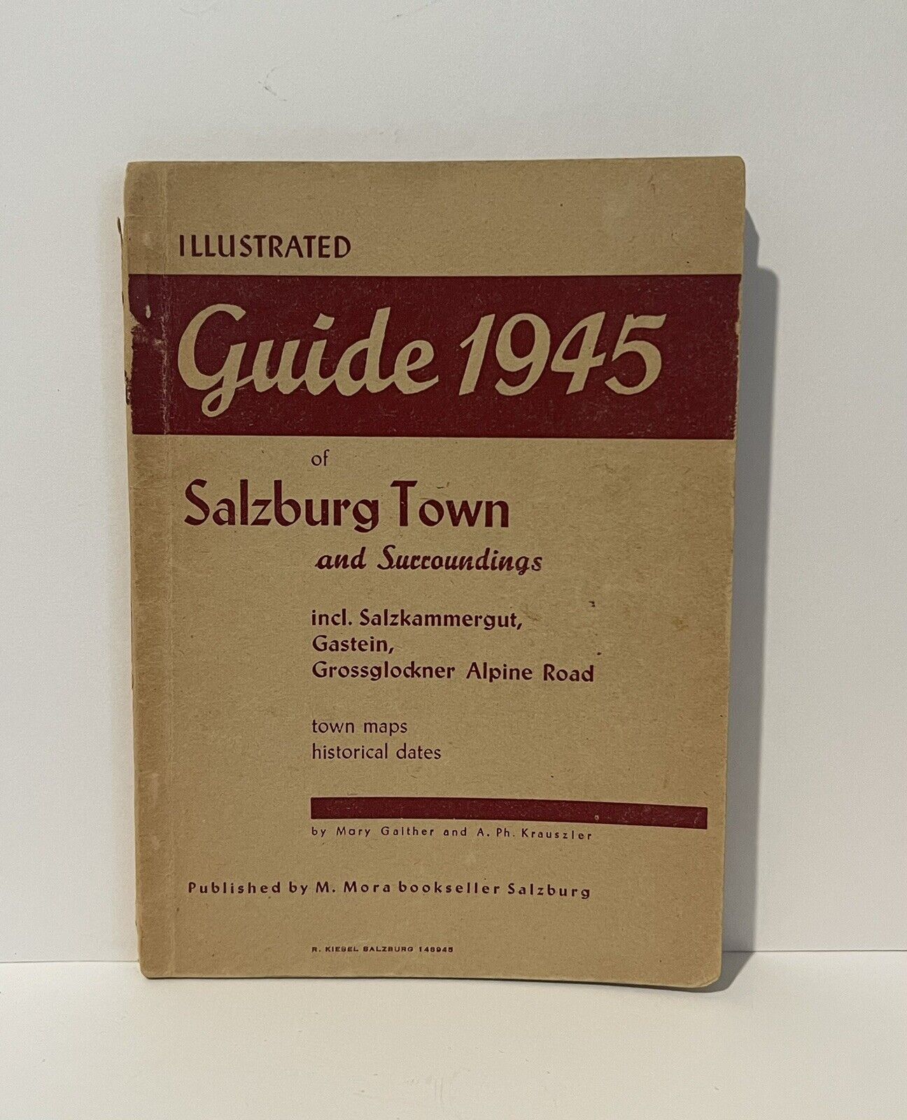 Vintage 1945 Illustrated Guide Of Salzburg Town & Surroundings